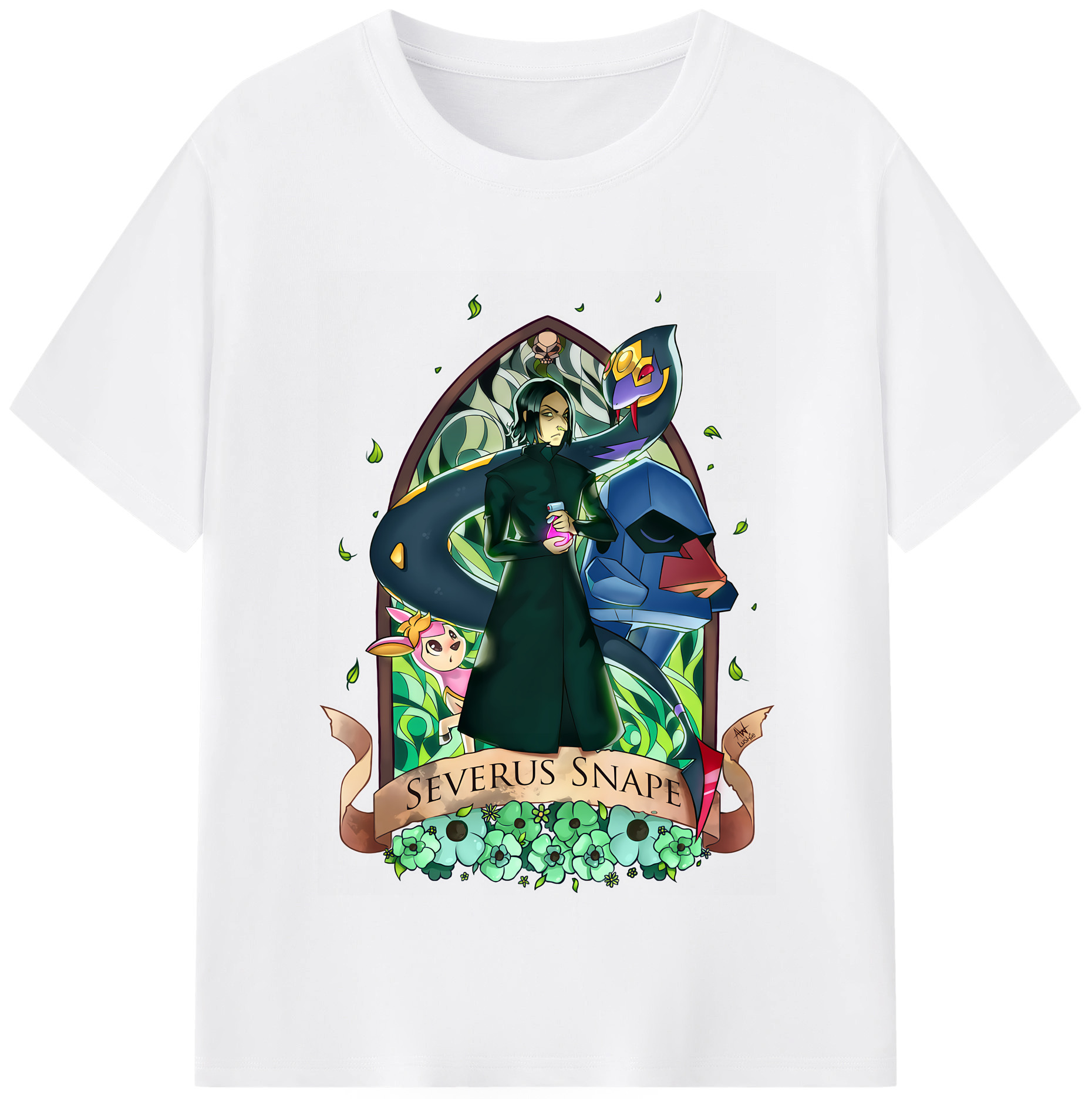 （画像用） Harry Potter ハリー・ポッターシリーズ 綿100％半袖Tシャツ（フロントプリント）