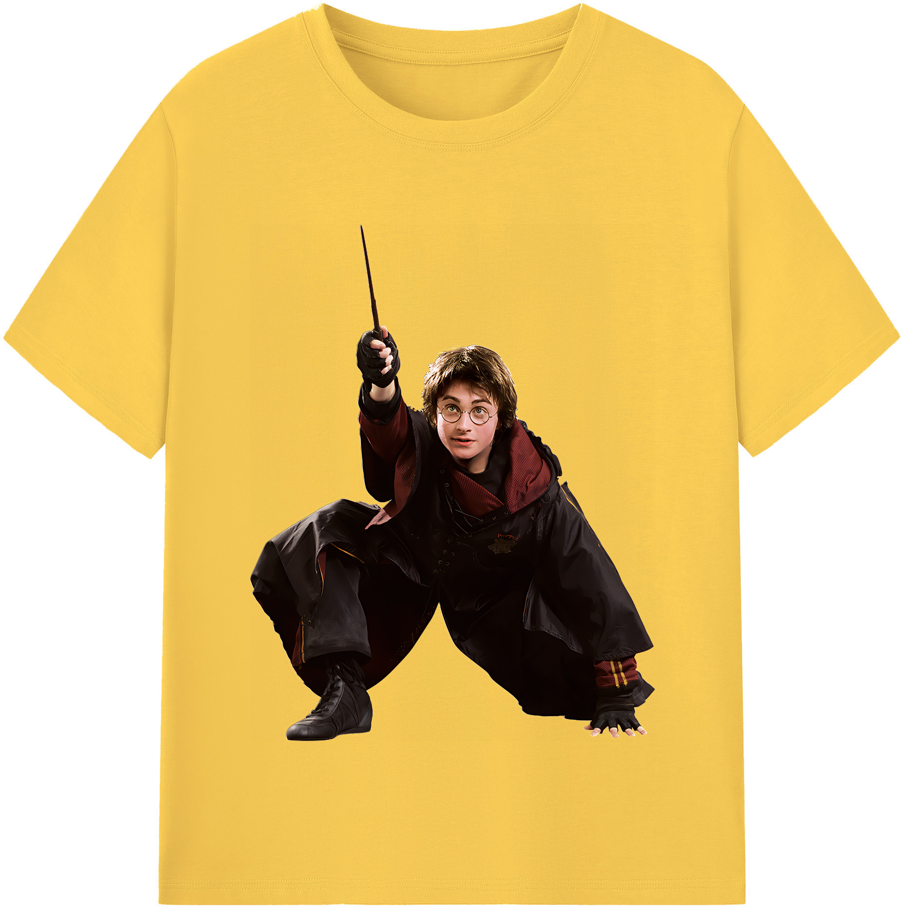 （画像用） Harry Potter ハリー・ポッターシリーズ 綿100％半袖Tシャツ（フロントプリント）