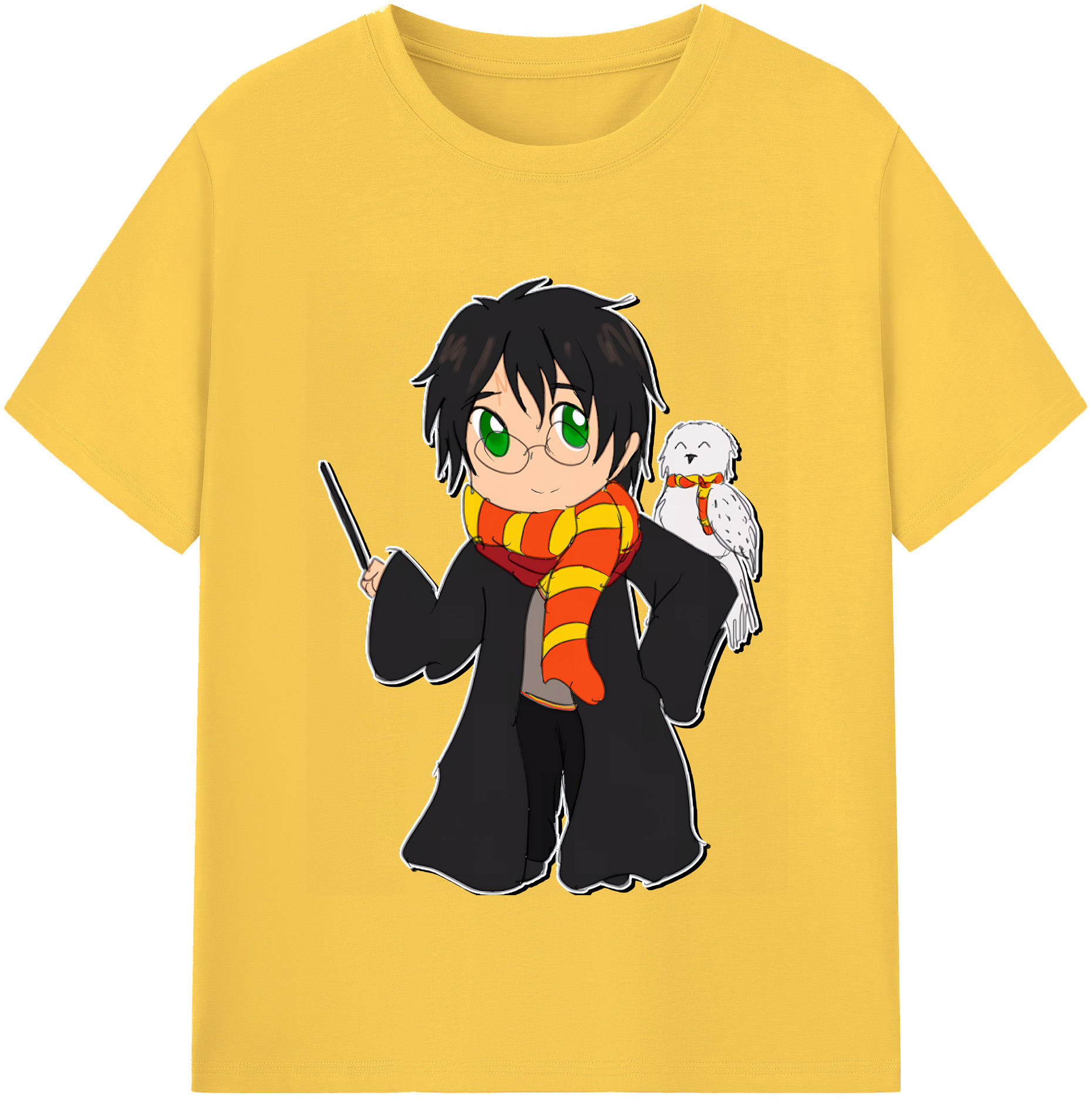 （画像用） Harry Potter ハリー・ポッターシリーズ 綿100％半袖Tシャツ（フロントプリント）