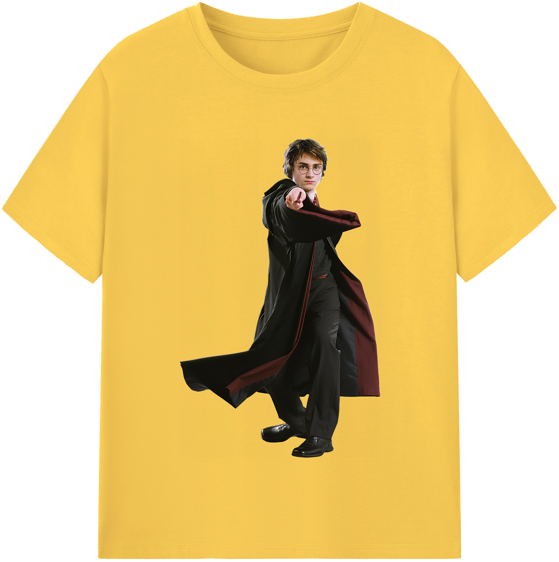 （画像用） Harry Potter ハリー・ポッターシリーズ 綿100％半袖Tシャツ（フロントプリント）