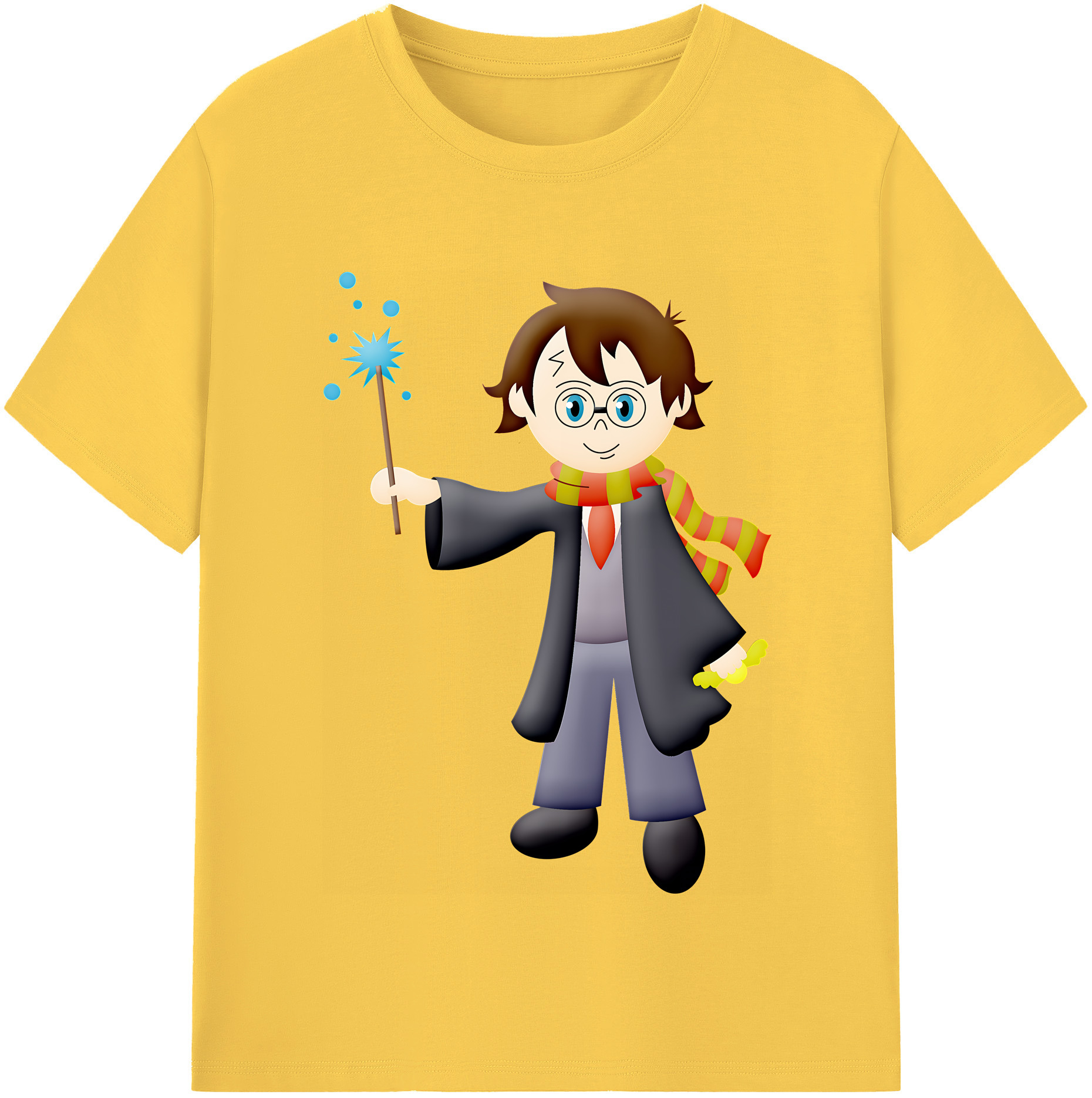 （画像用） Harry Potter ハリー・ポッターシリーズ 綿100％半袖Tシャツ（フロントプリント）