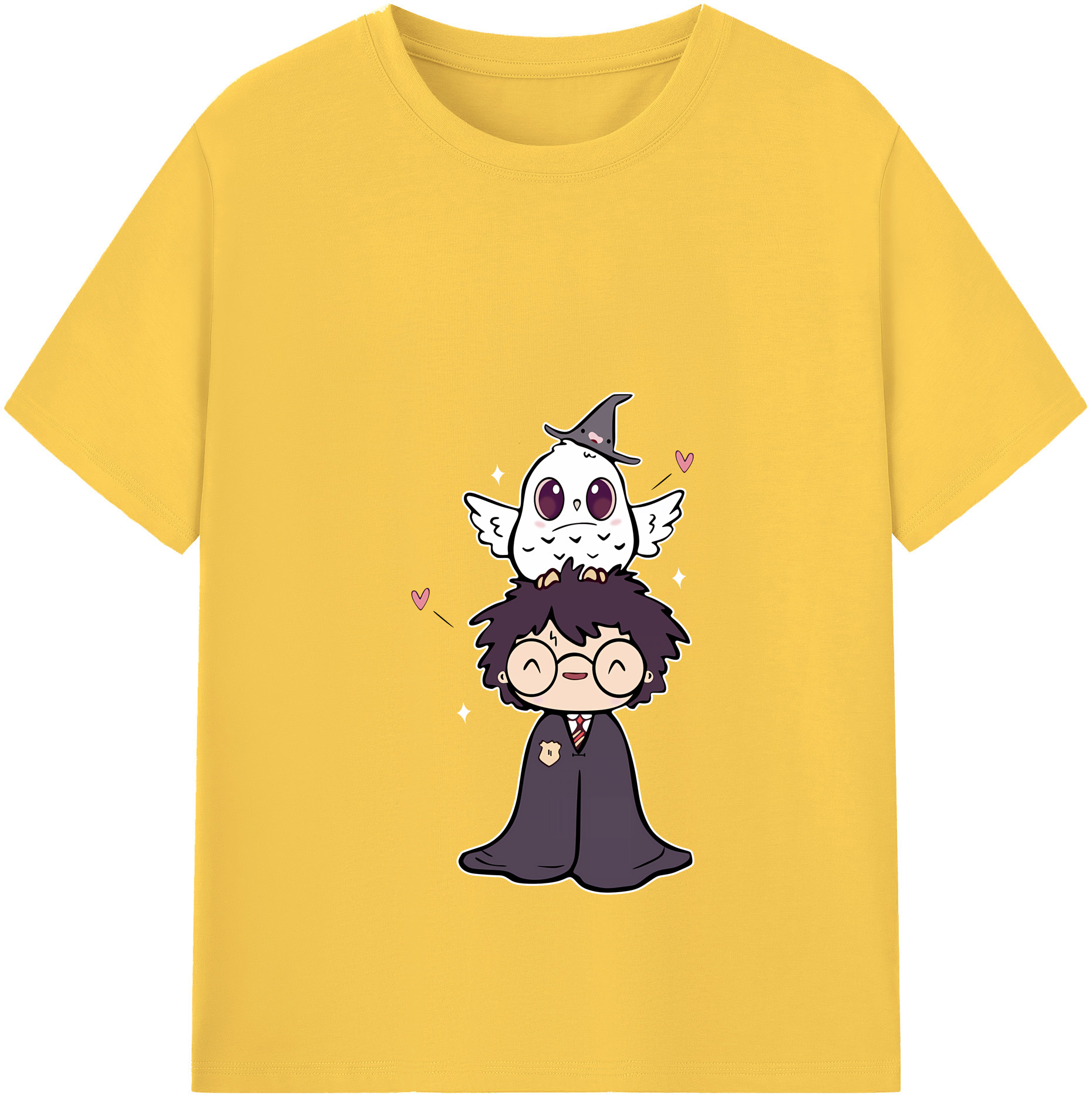 （画像用） Harry Potter ハリー・ポッターシリーズ 綿100％半袖Tシャツ（フロントプリント）