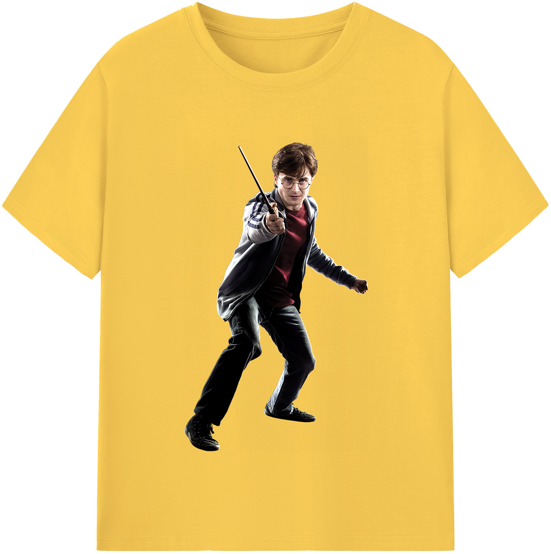 （画像用） Harry Potter ハリー・ポッターシリーズ 綿100％半袖Tシャツ（フロントプリント）