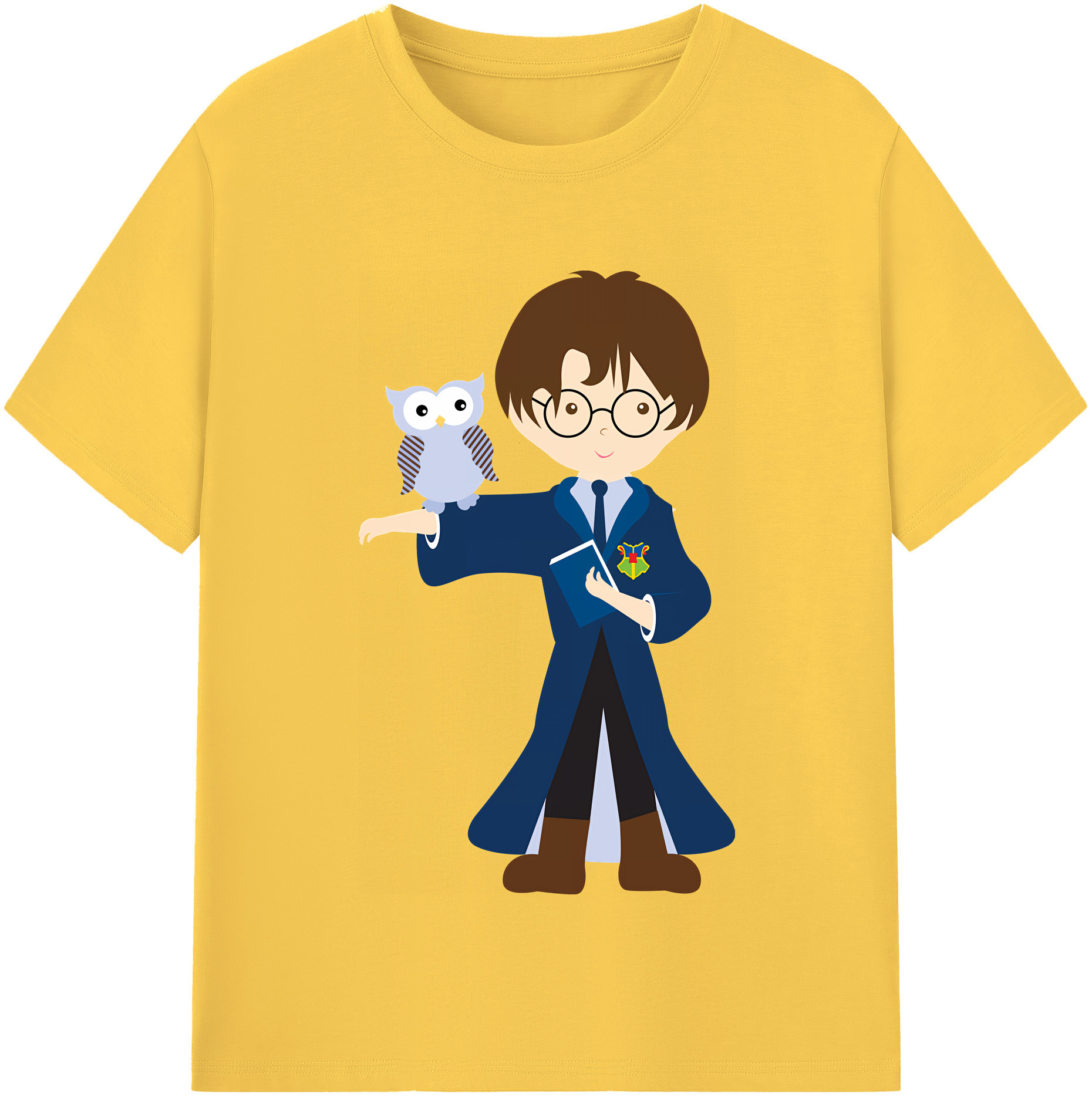 （画像用） Harry Potter ハリー・ポッターシリーズ 綿100％半袖Tシャツ（フロントプリント）