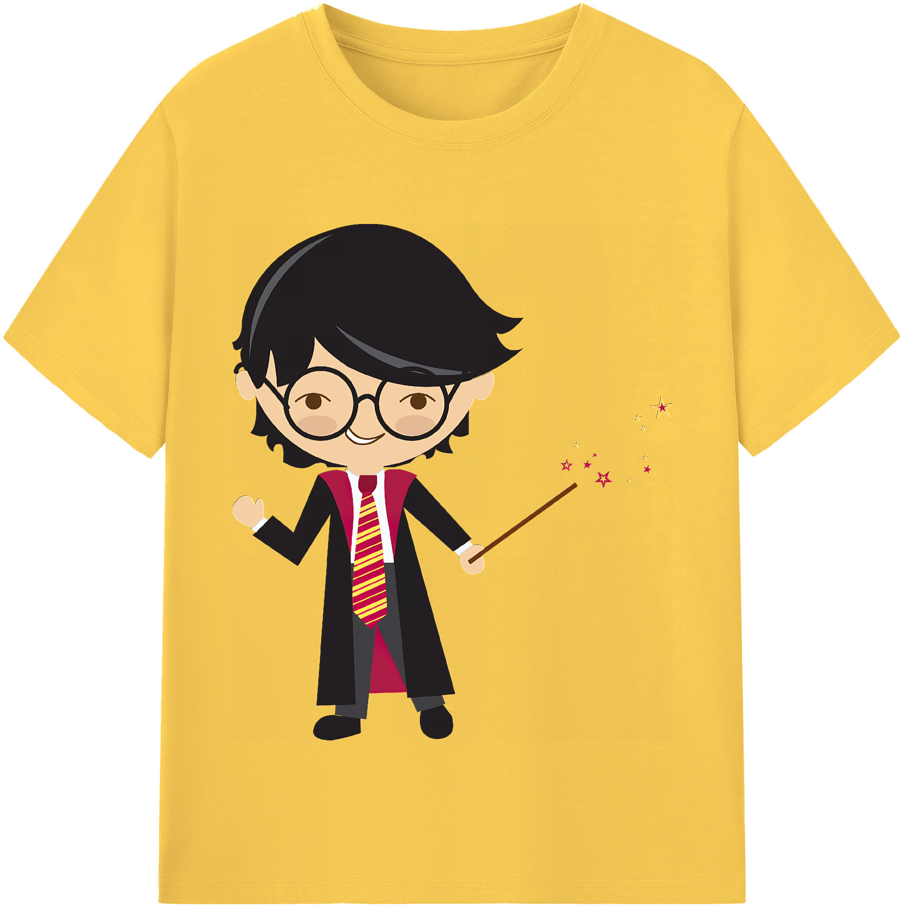 （画像用） Harry Potter ハリー・ポッターシリーズ 綿100％半袖Tシャツ（フロントプリント）