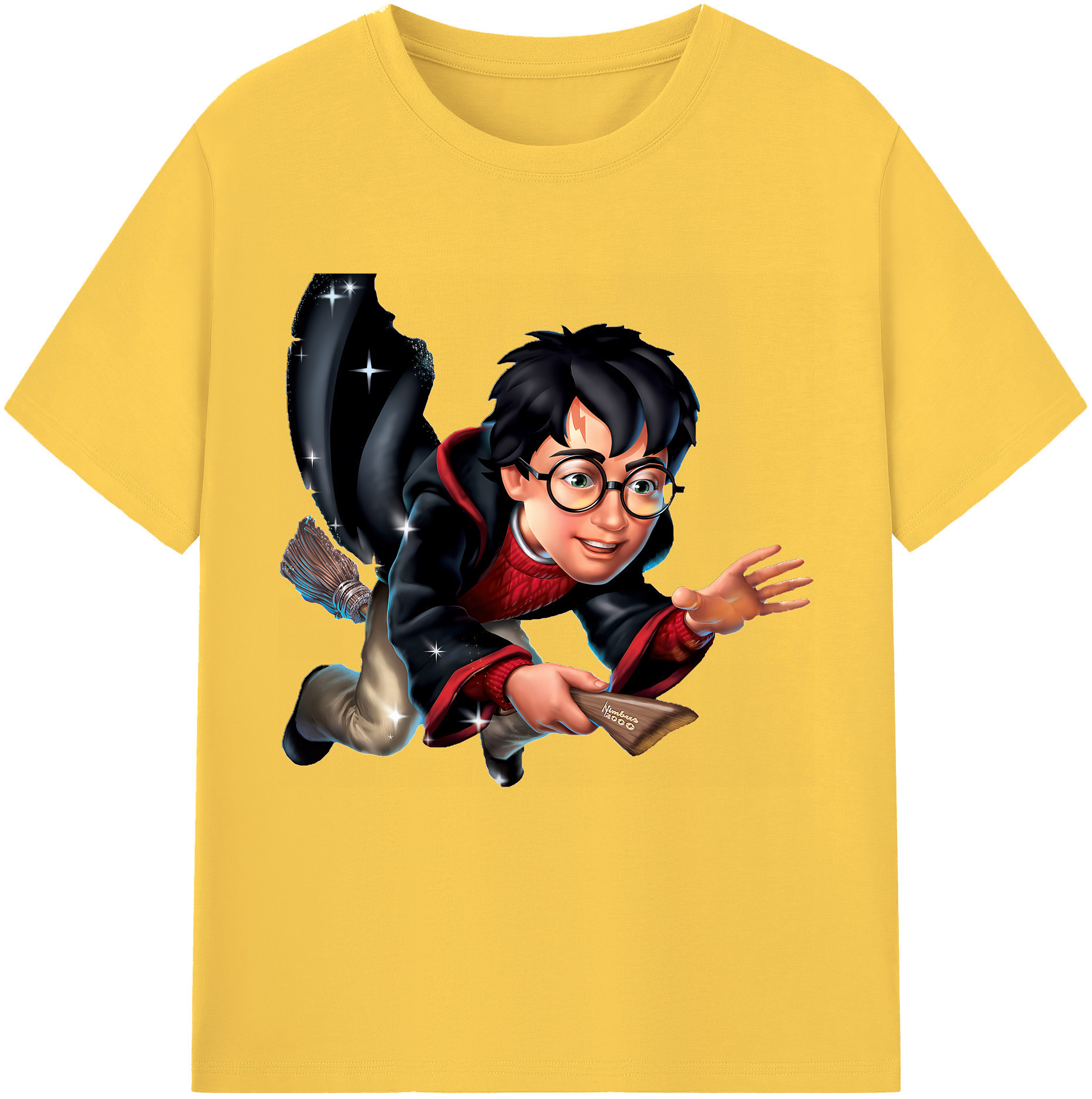 （画像用） Harry Potter ハリー・ポッターシリーズ 綿100％半袖Tシャツ（フロントプリント）