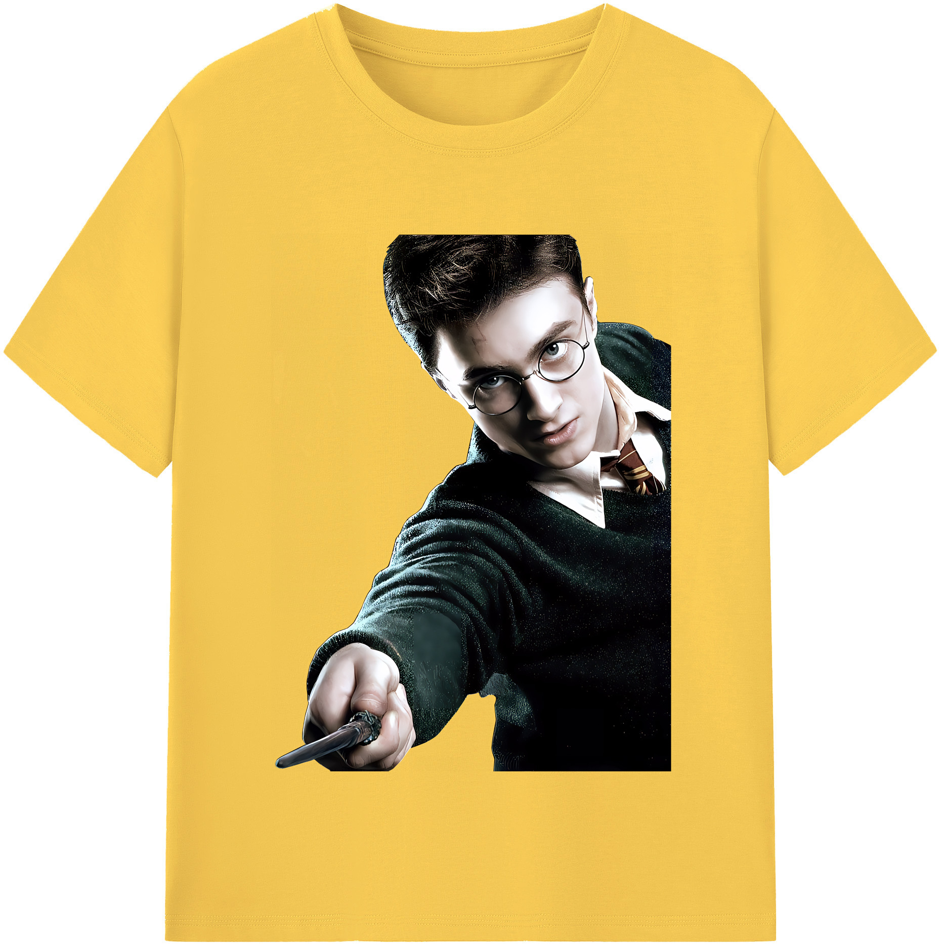 （画像用） Harry Potter ハリー・ポッターシリーズ 綿100％半袖Tシャツ（フロントプリント）
