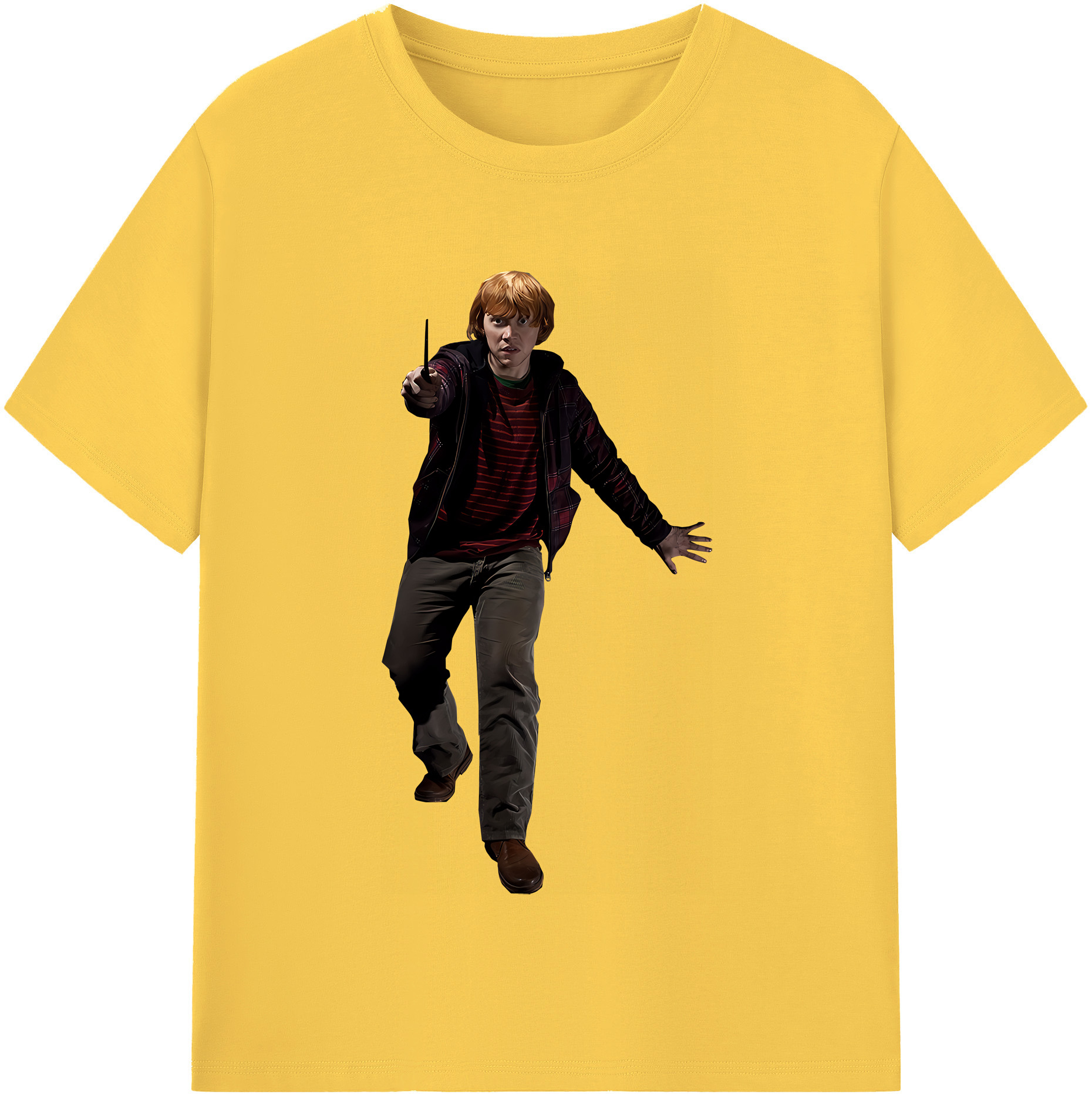 （画像用） Harry Potter ハリー・ポッターシリーズ 綿100％半袖Tシャツ（フロントプリント）