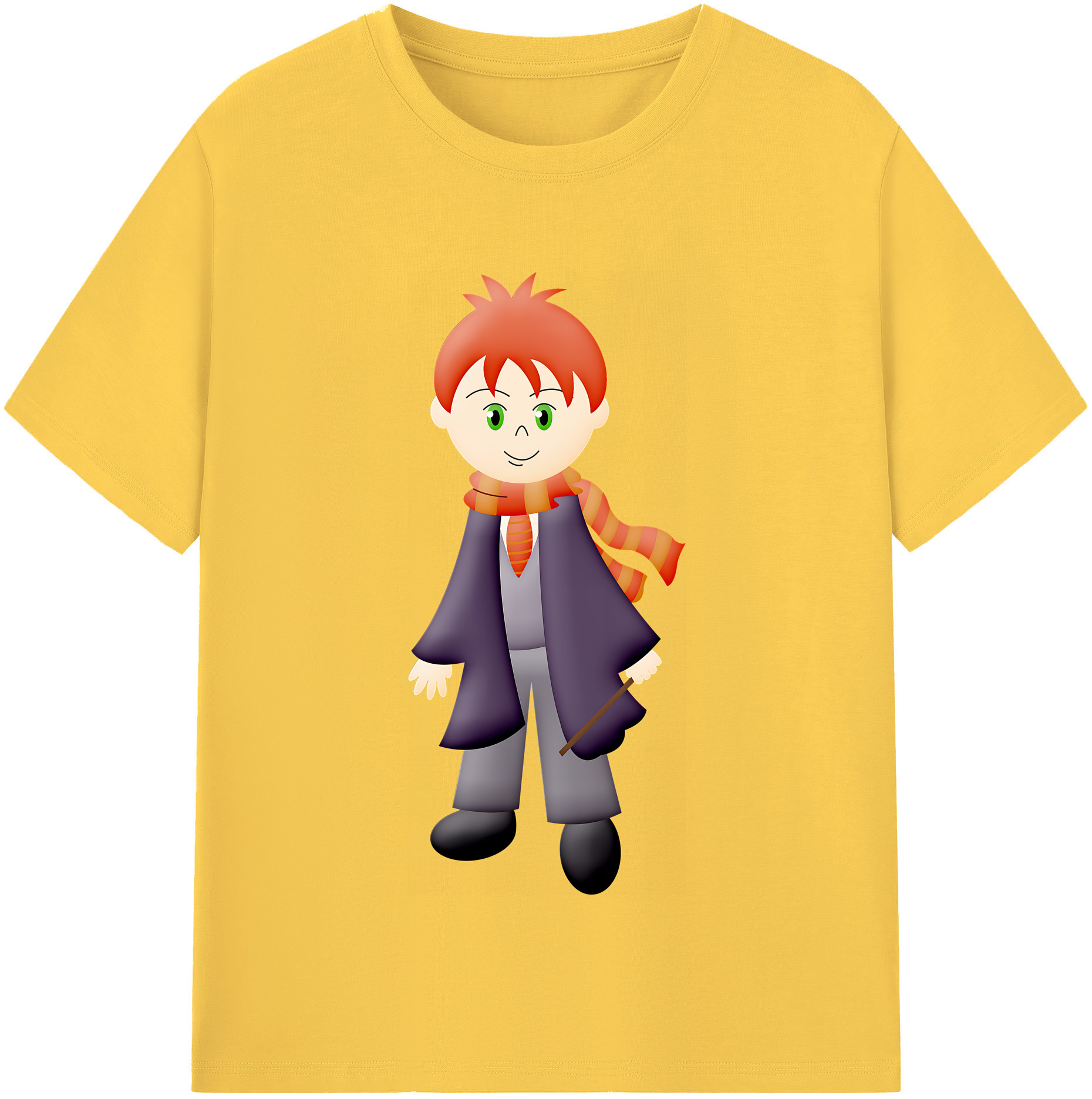 （画像用） Harry Potter ハリー・ポッターシリーズ 綿100％半袖Tシャツ（フロントプリント）