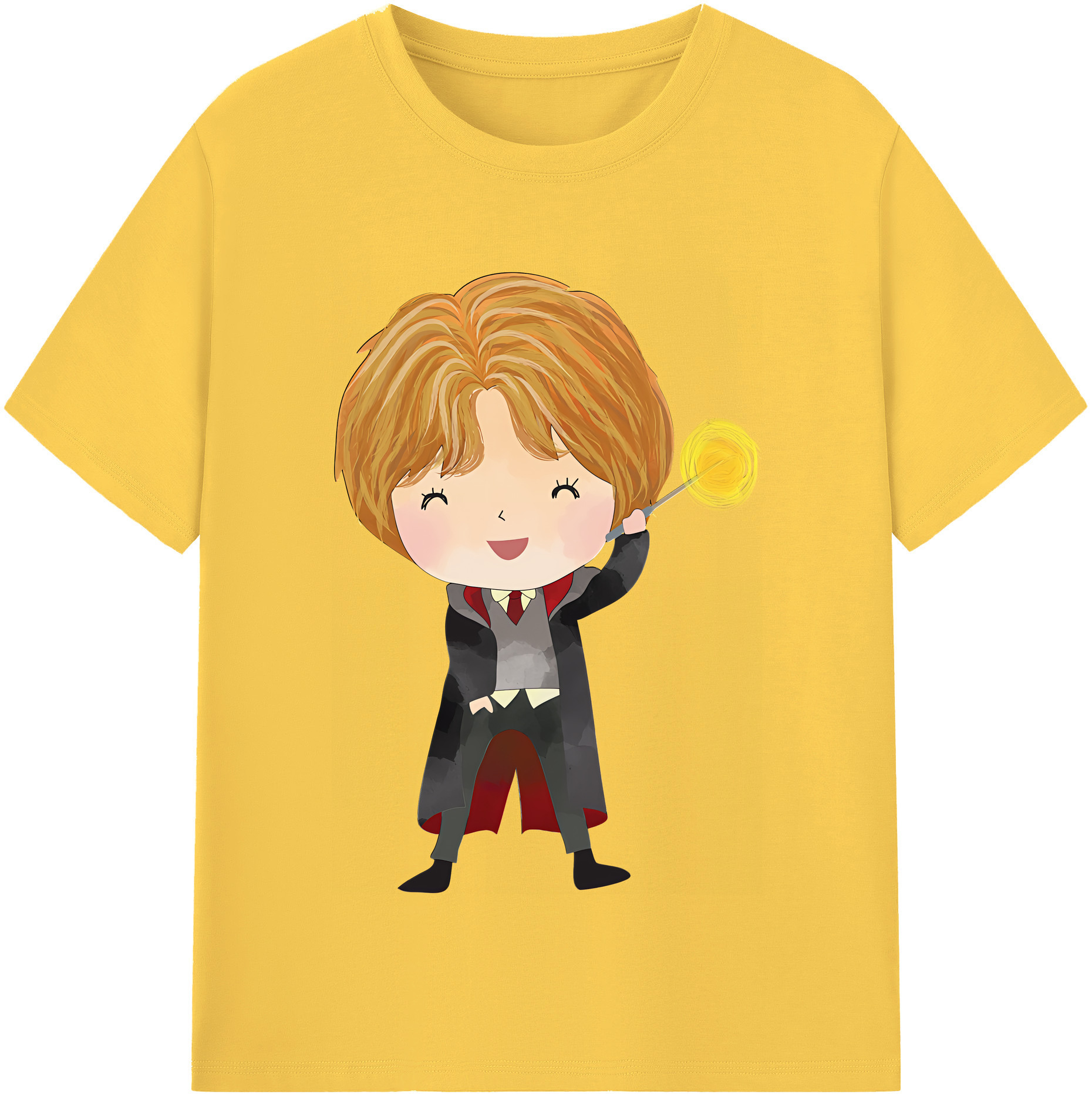 （画像用） Harry Potter ハリー・ポッターシリーズ 綿100％半袖Tシャツ（フロントプリント）