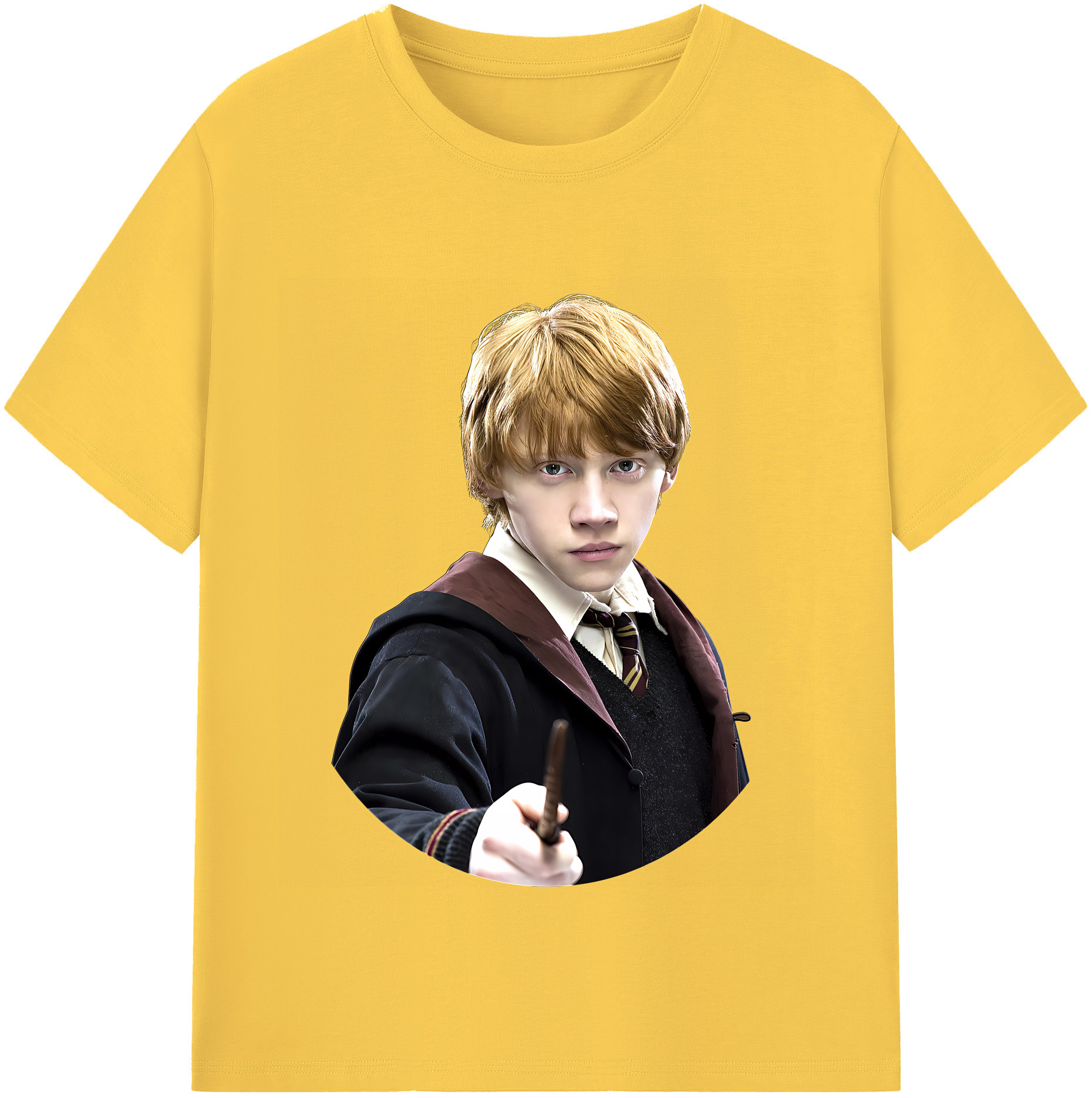 （画像用） Harry Potter ハリー・ポッターシリーズ 綿100％半袖Tシャツ（フロントプリント）
