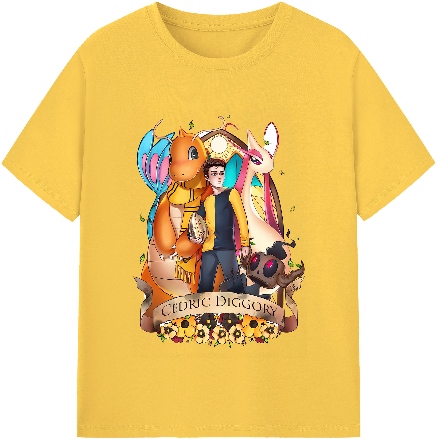 （画像用） Harry Potter ハリー・ポッターシリーズ 綿100％半袖Tシャツ（フロントプリント）