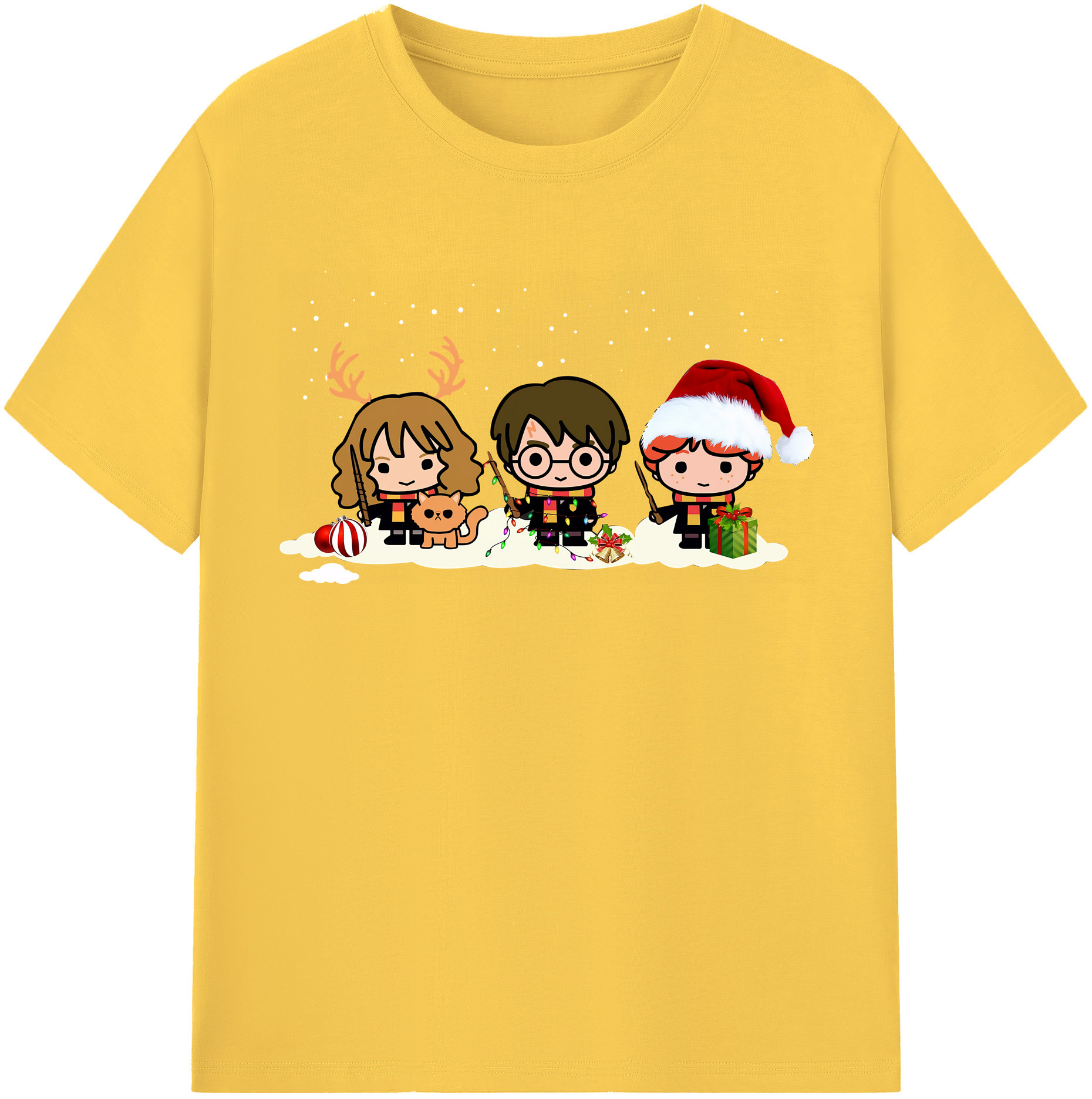 （画像用） Harry Potter ハリー・ポッターシリーズ 綿100％半袖Tシャツ（フロントプリント）