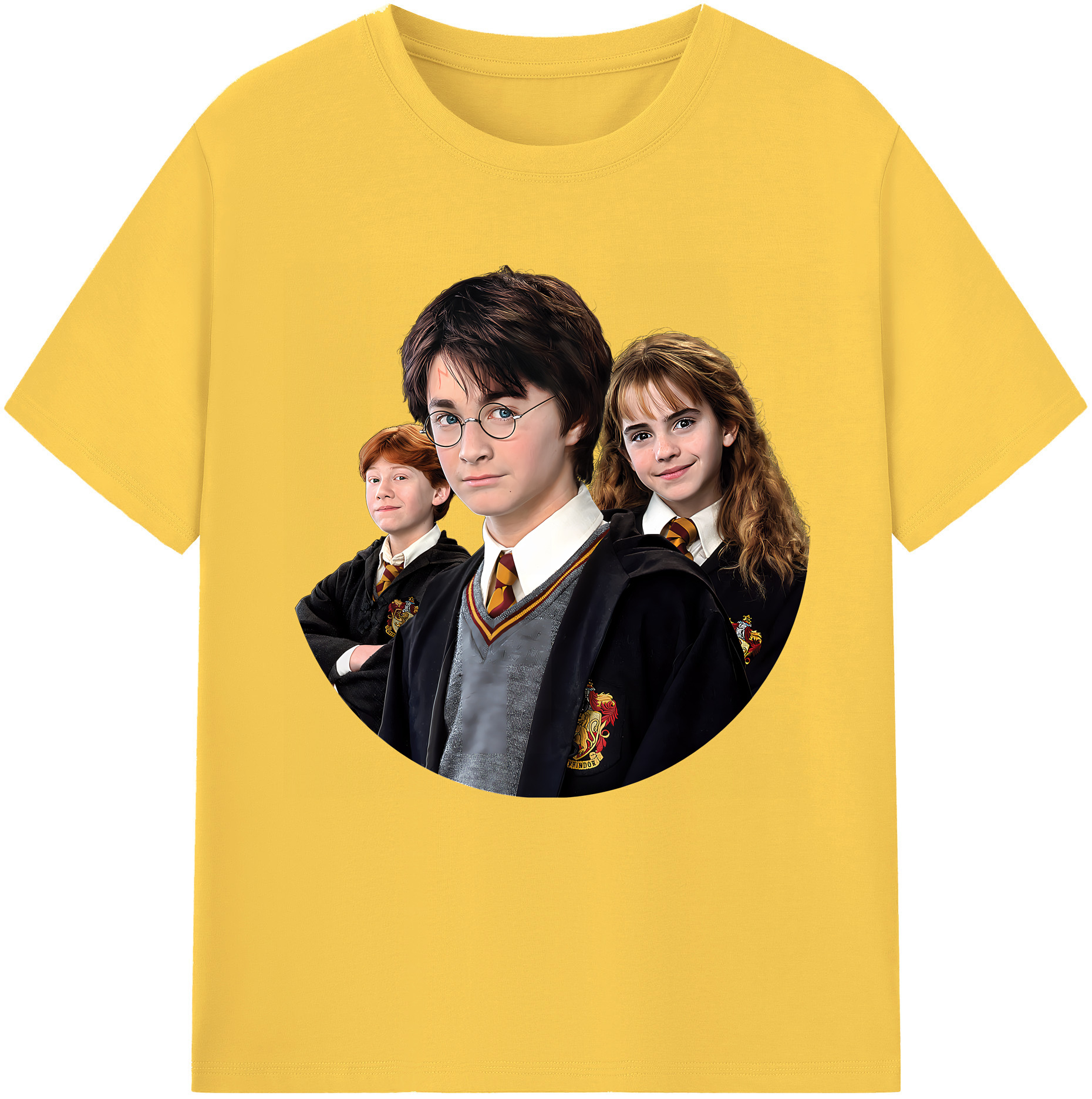 （画像用） Harry Potter ハリー・ポッターシリーズ 綿100％半袖Tシャツ（フロントプリント）