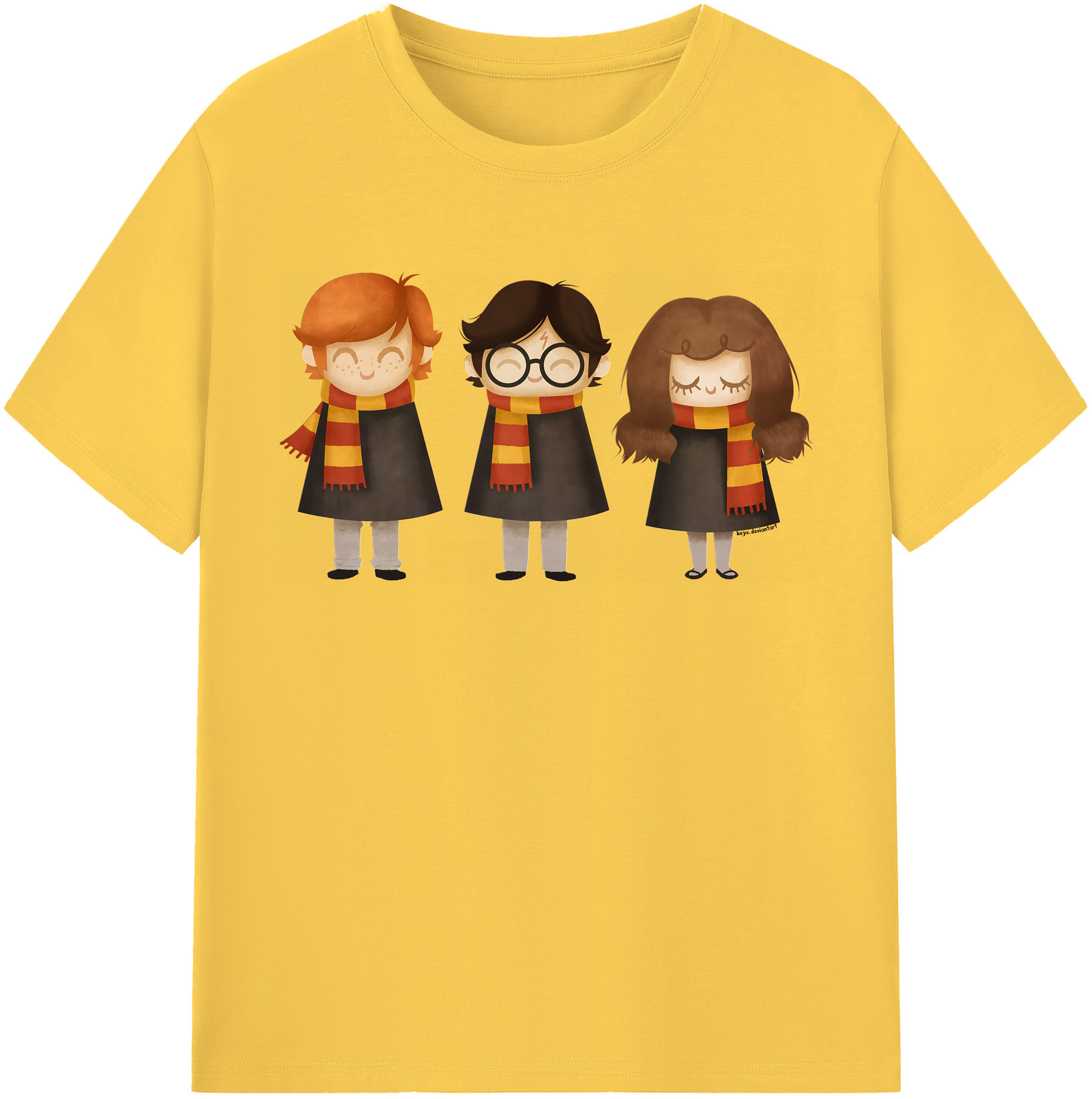 （画像用） Harry Potter ハリー・ポッターシリーズ 綿100％半袖Tシャツ（フロントプリント）