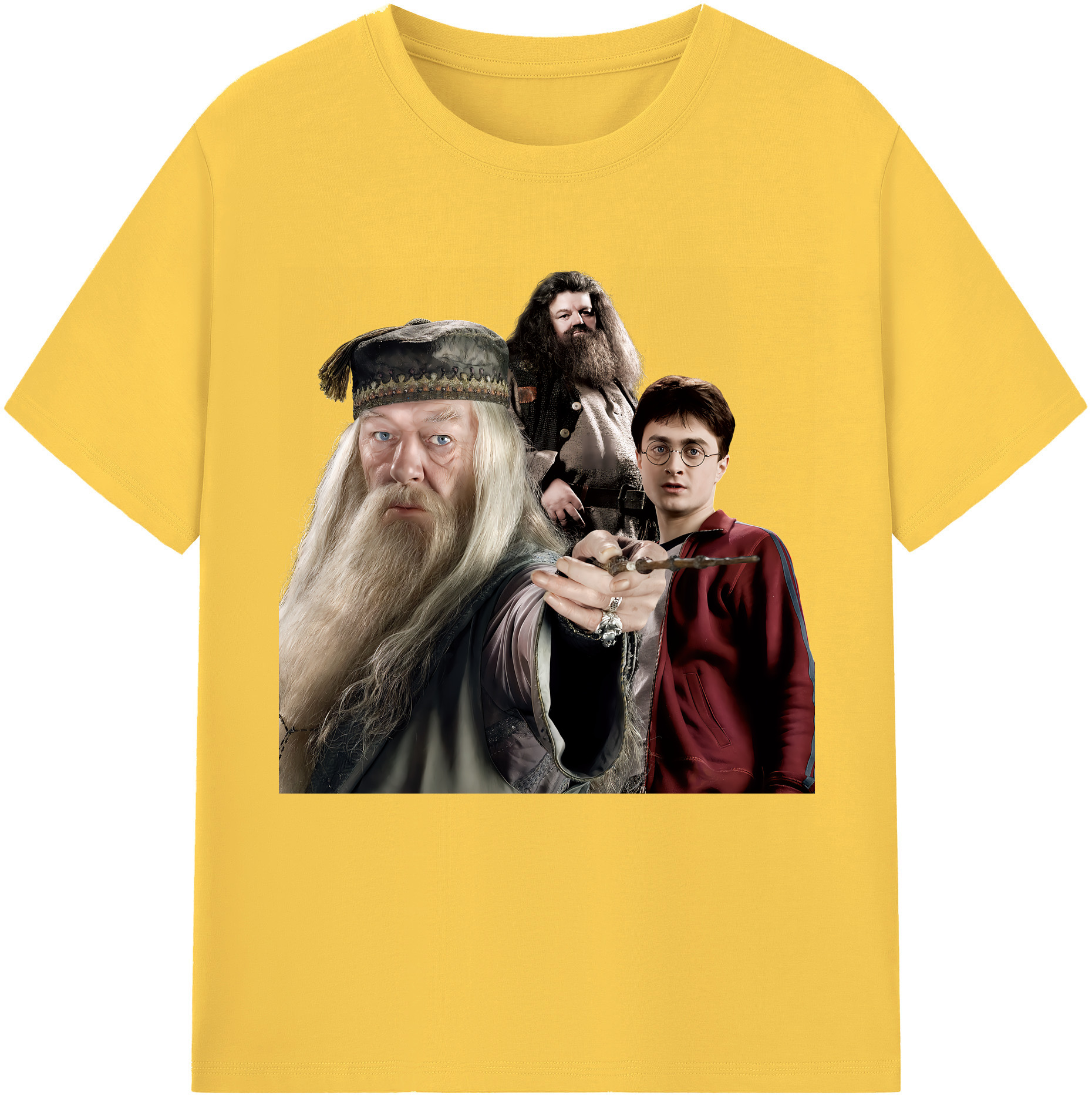 （画像用） Harry Potter ハリー・ポッターシリーズ 綿100％半袖Tシャツ（フロントプリント）