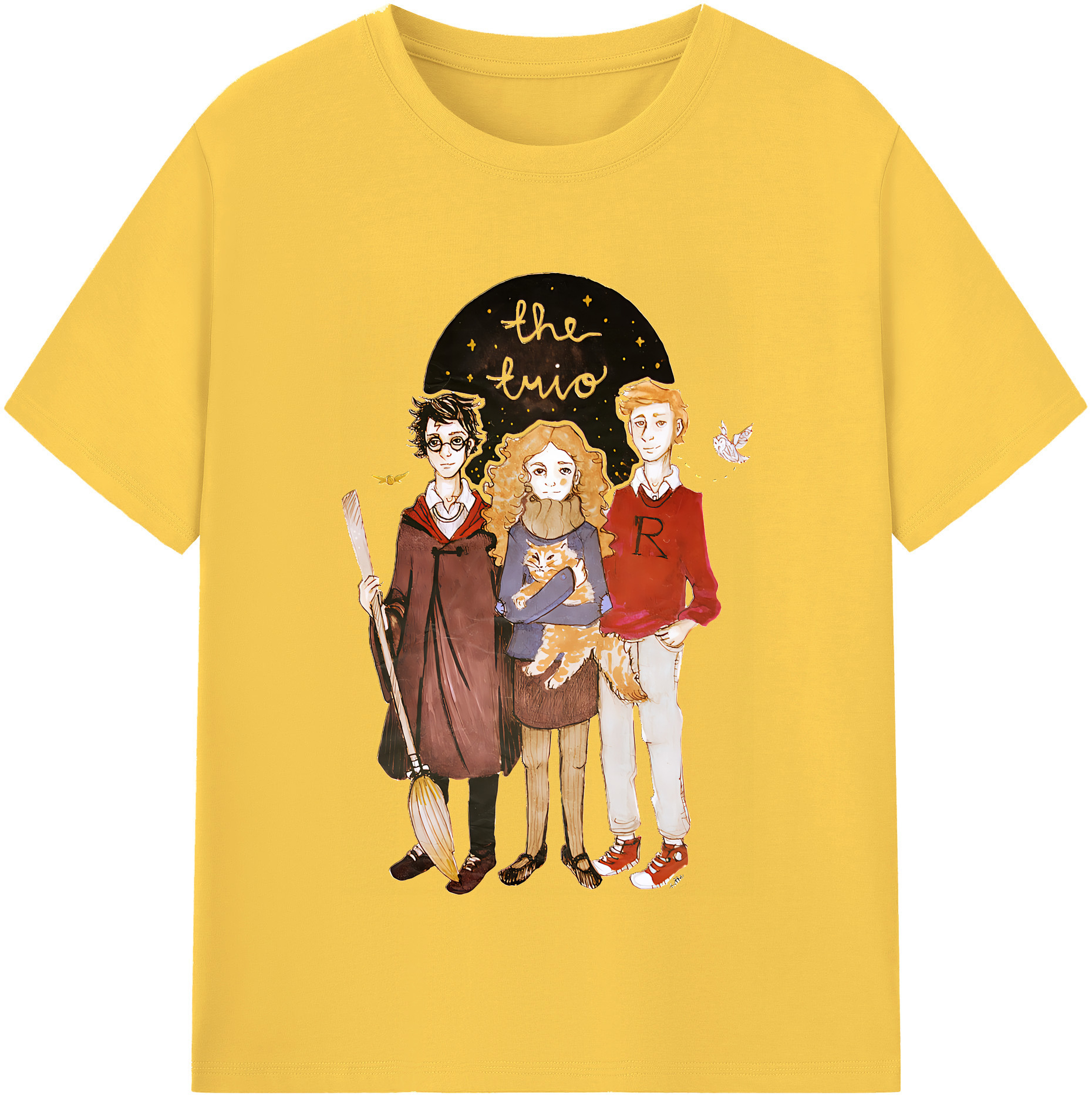 （画像用） Harry Potter ハリー・ポッターシリーズ 綿100％半袖Tシャツ（フロントプリント）