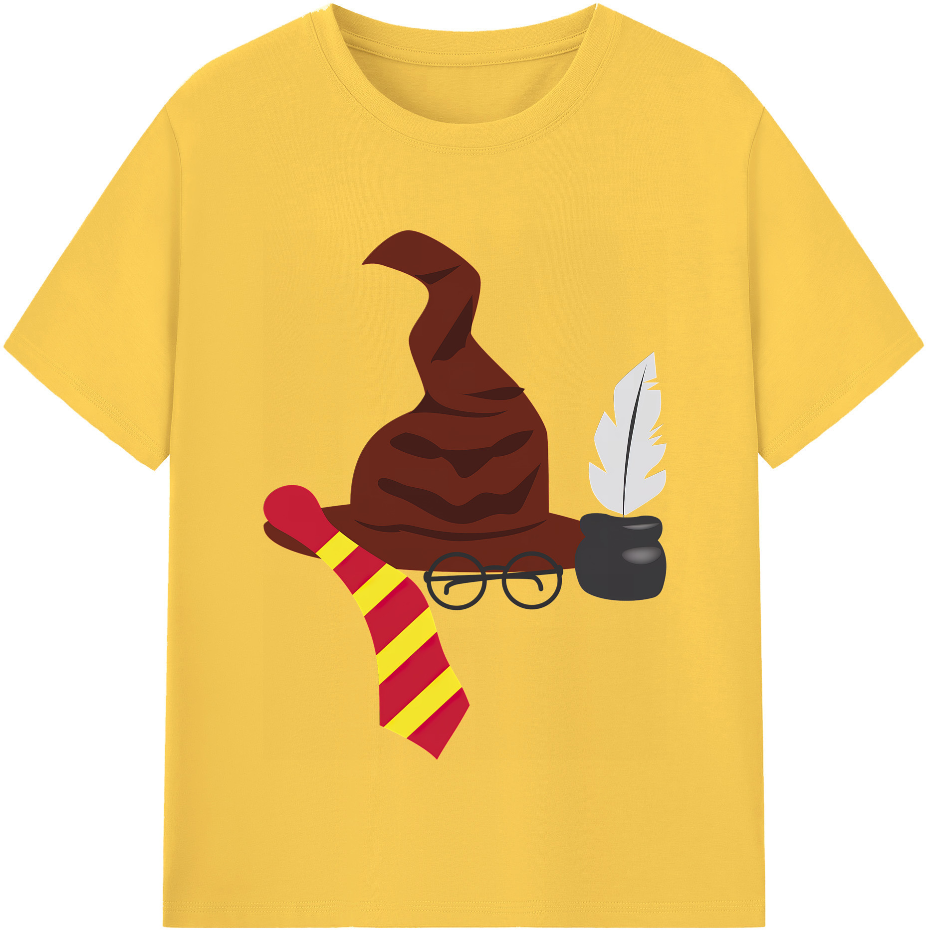 （画像用） Harry Potter ハリー・ポッターシリーズ 綿100％半袖Tシャツ（フロントプリント）
