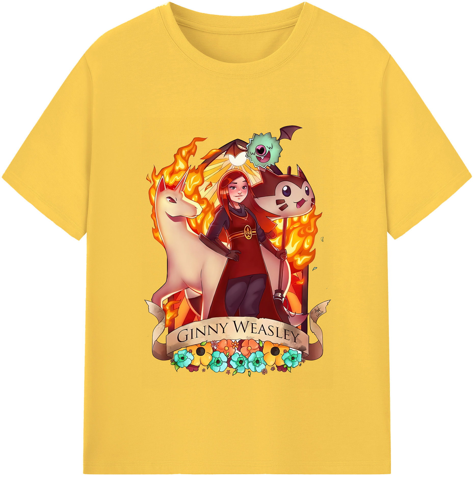 （画像用） Harry Potter ハリー・ポッターシリーズ 綿100％半袖Tシャツ（フロントプリント）