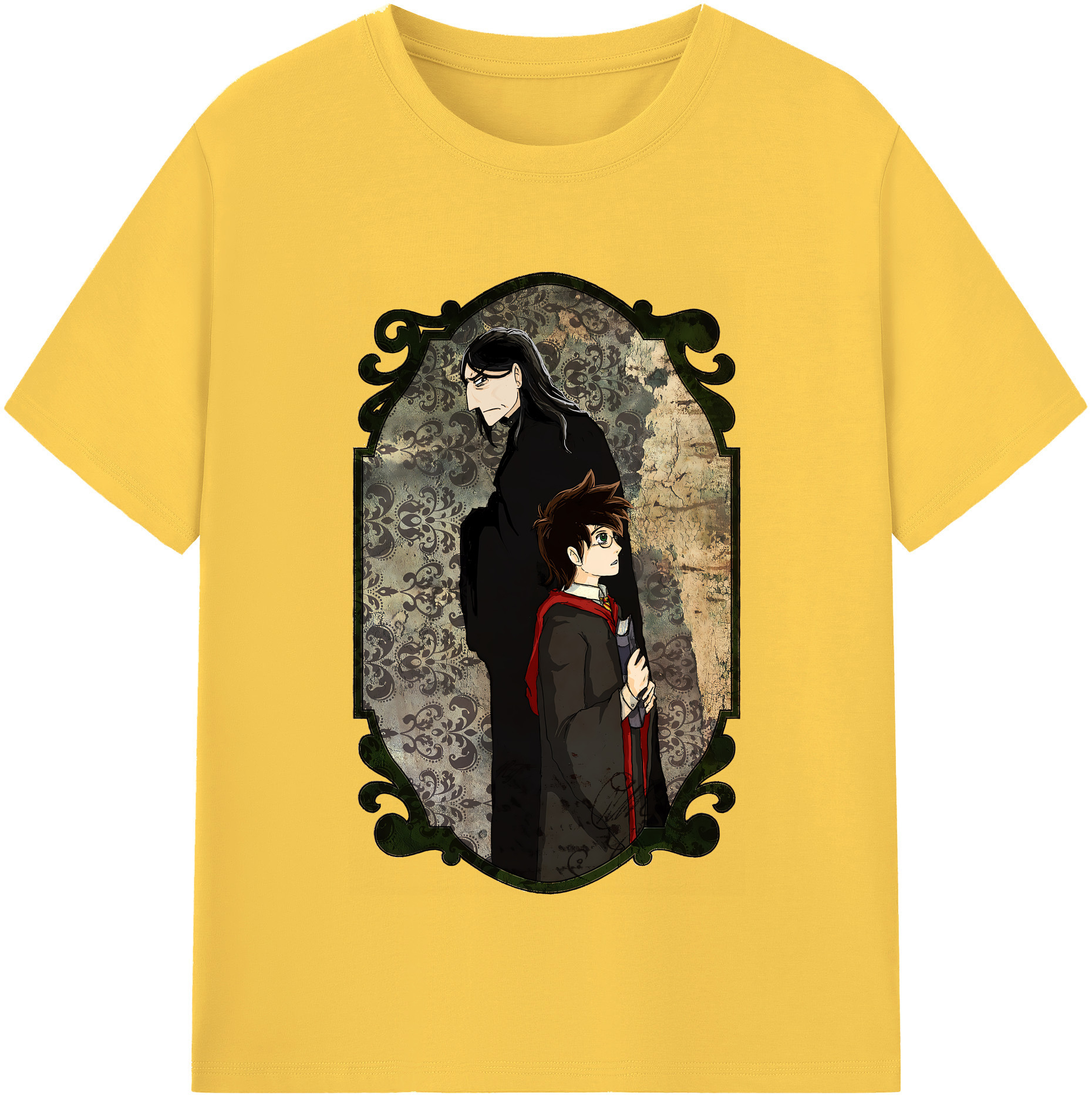（画像用） Harry Potter ハリー・ポッターシリーズ 綿100％半袖Tシャツ（フロントプリント）