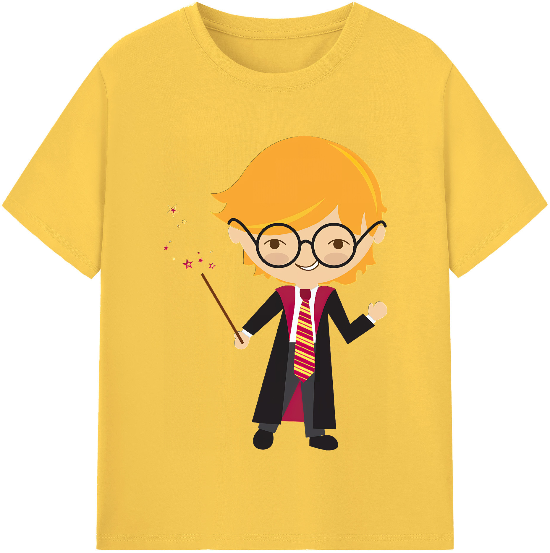 （画像用） Harry Potter ハリー・ポッターシリーズ 綿100％半袖Tシャツ（フロントプリント）