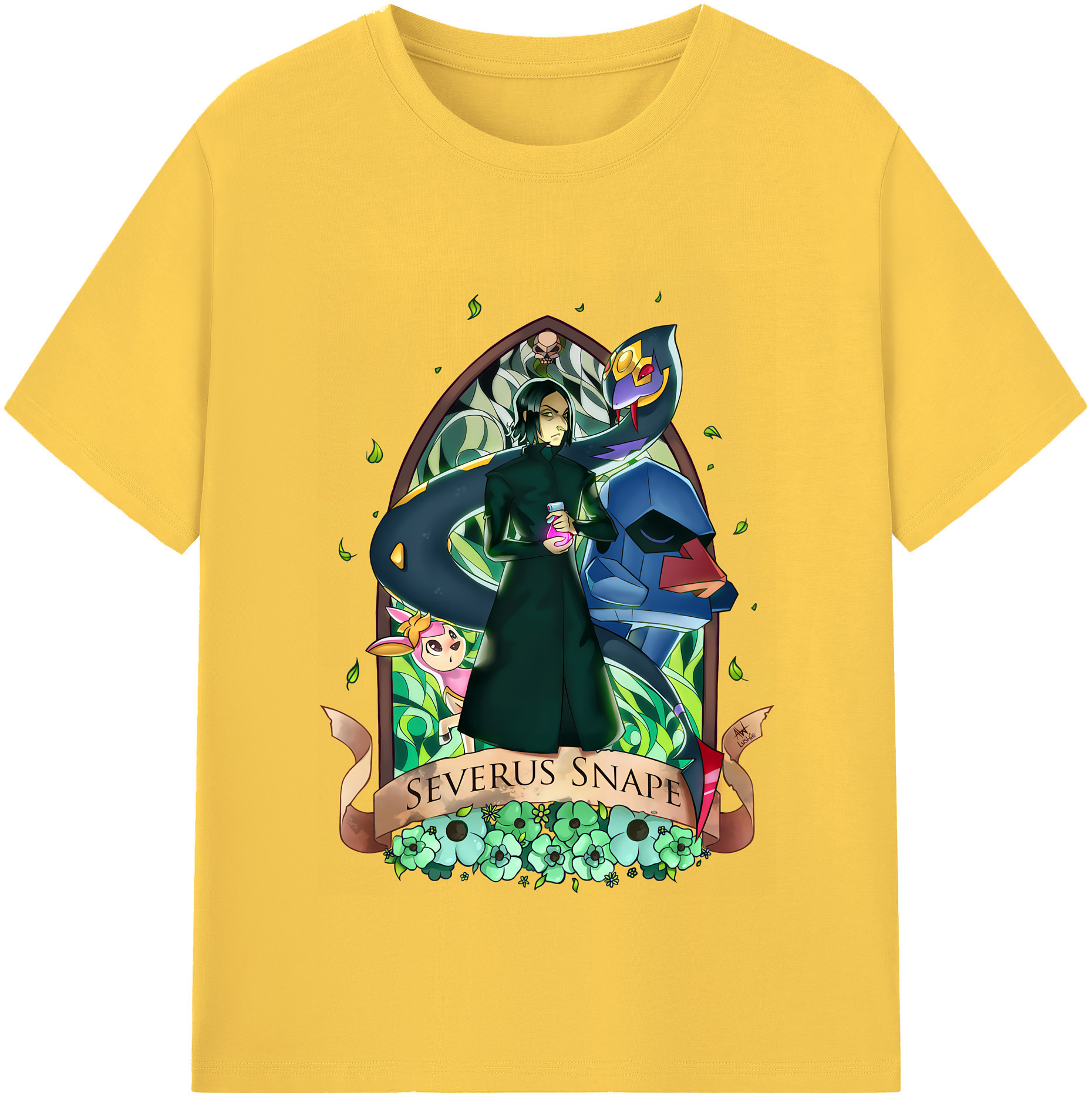 （画像用） Harry Potter ハリー・ポッターシリーズ 綿100％半袖Tシャツ（フロントプリント）