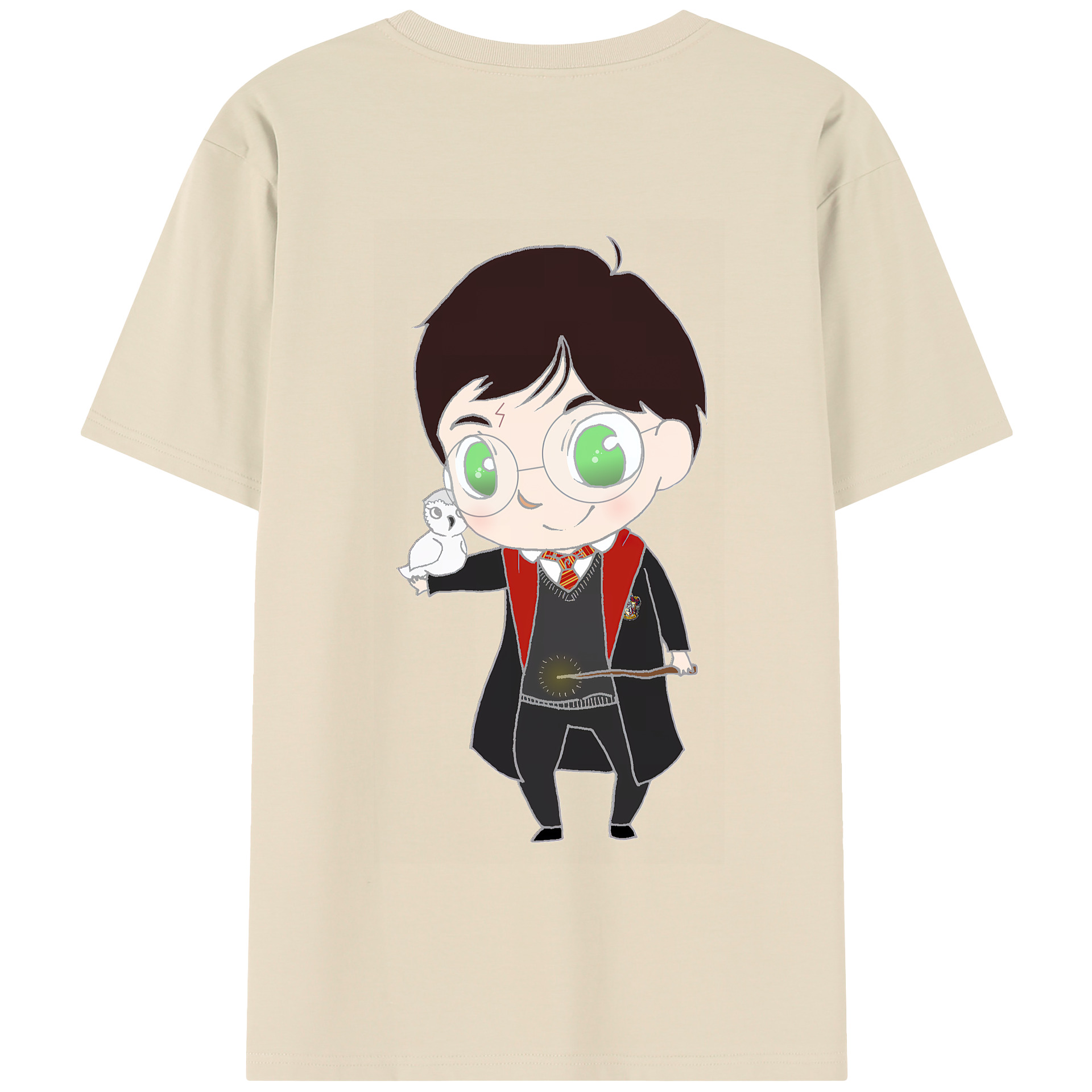 （画像用） Harry Potter ハリー・ポッターシリーズ 綿100％半袖Tシャツ（背面プリント）