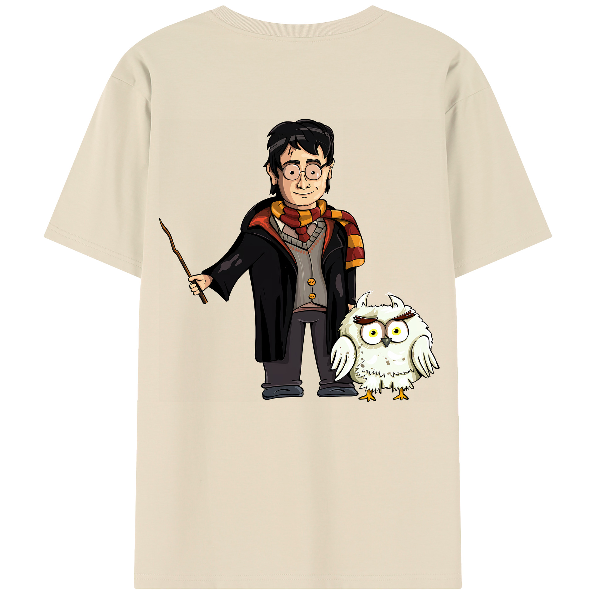（画像用） Harry Potter ハリー・ポッターシリーズ 綿100％半袖Tシャツ（背面プリント）