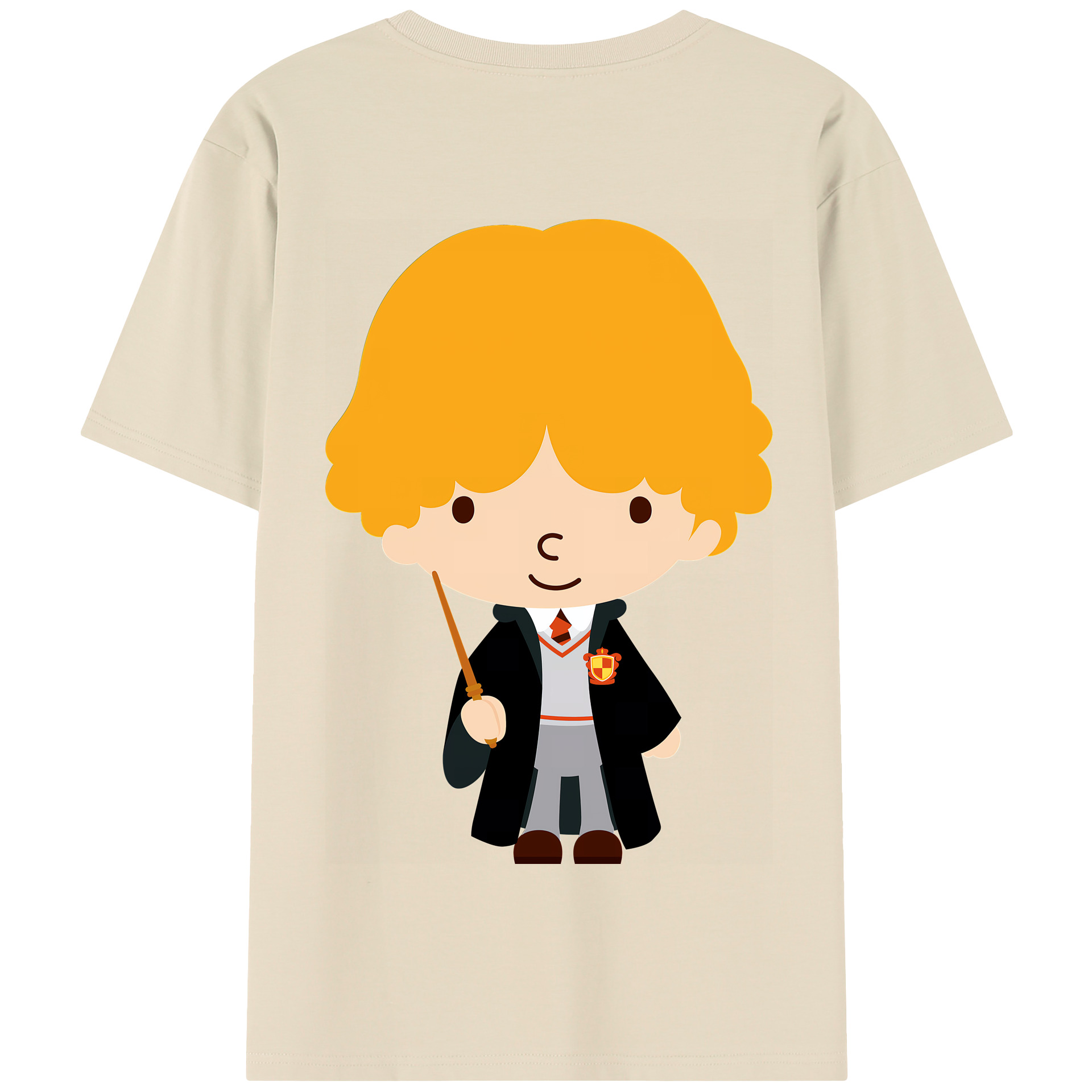 （画像用） Harry Potter ハリー・ポッターシリーズ 綿100％半袖Tシャツ（背面プリント）