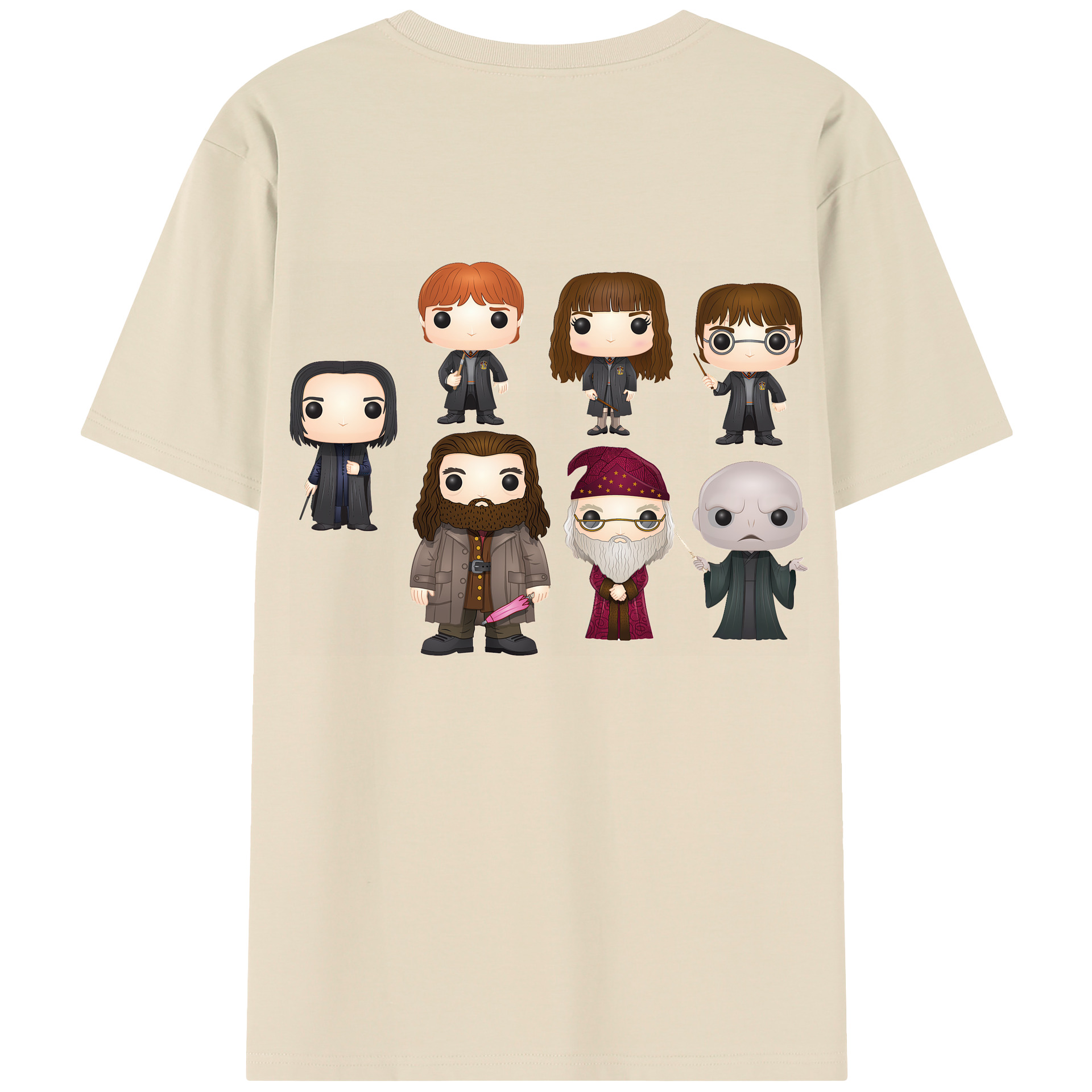 （画像用） Harry Potter ハリー・ポッターシリーズ 綿100％半袖Tシャツ（背面プリント）
