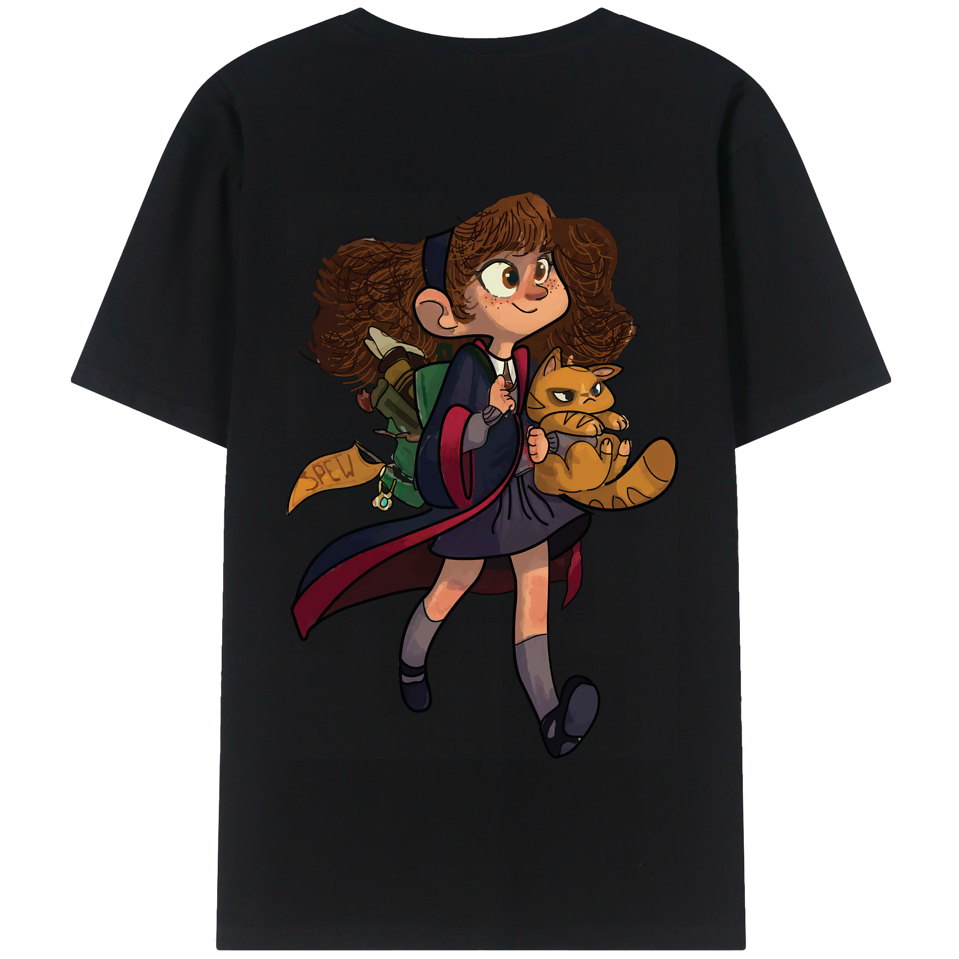 （画像用） Harry Potter ハリー・ポッターシリーズ 綿100％半袖Tシャツ（背面プリント）
