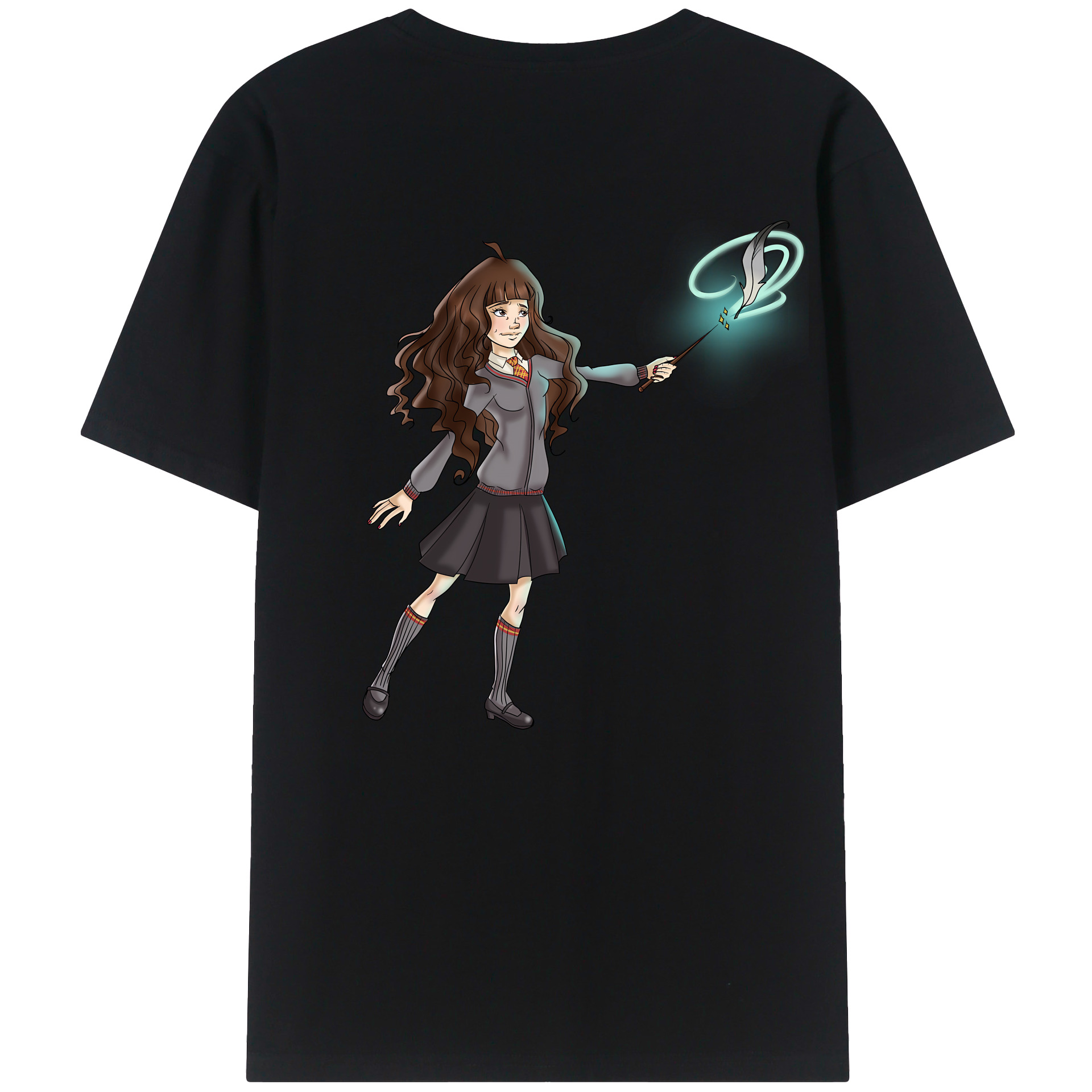 （画像用） Harry Potter ハリー・ポッターシリーズ 綿100％半袖Tシャツ（背面プリント）