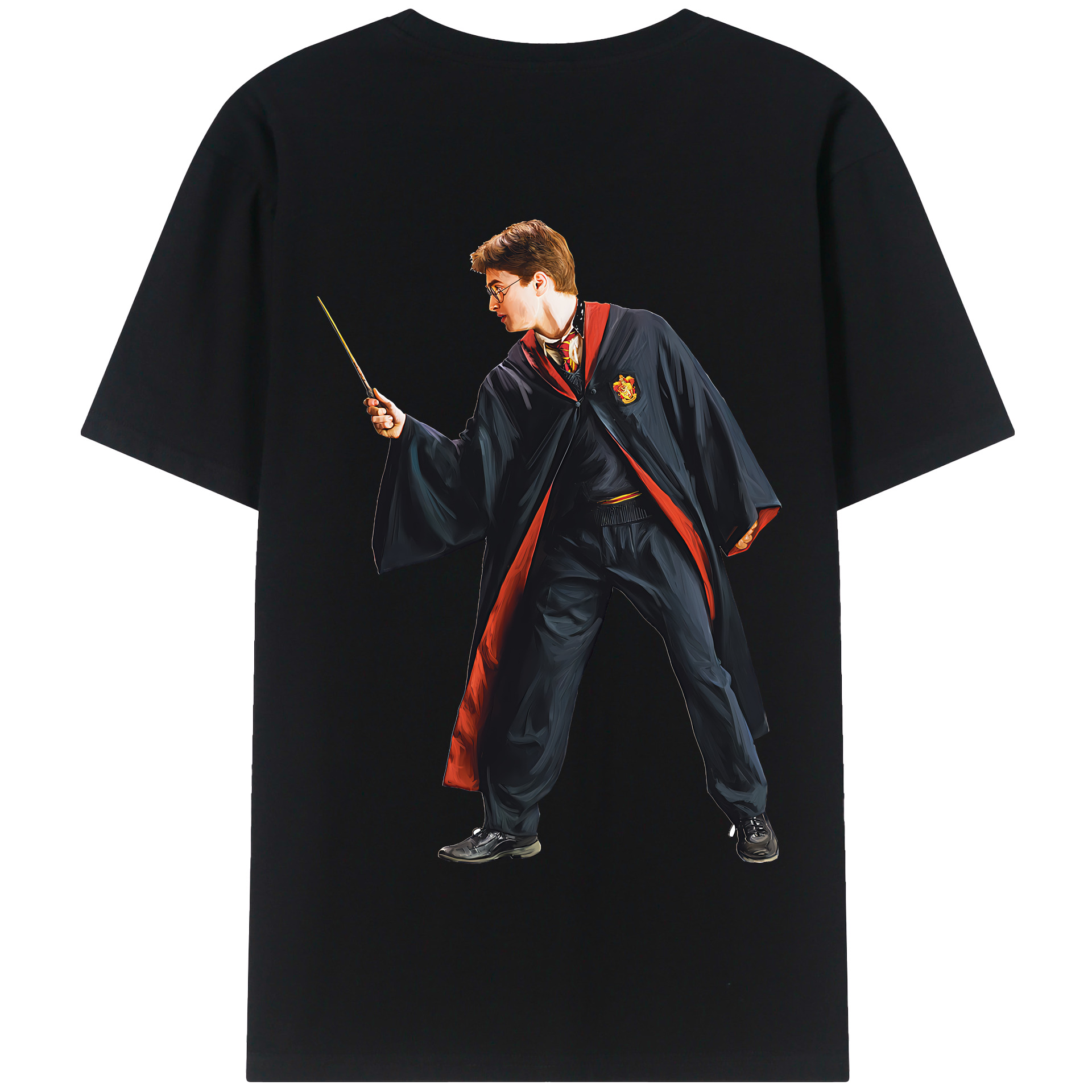 （画像用） Harry Potter ハリー・ポッターシリーズ 綿100％半袖Tシャツ（背面プリント）