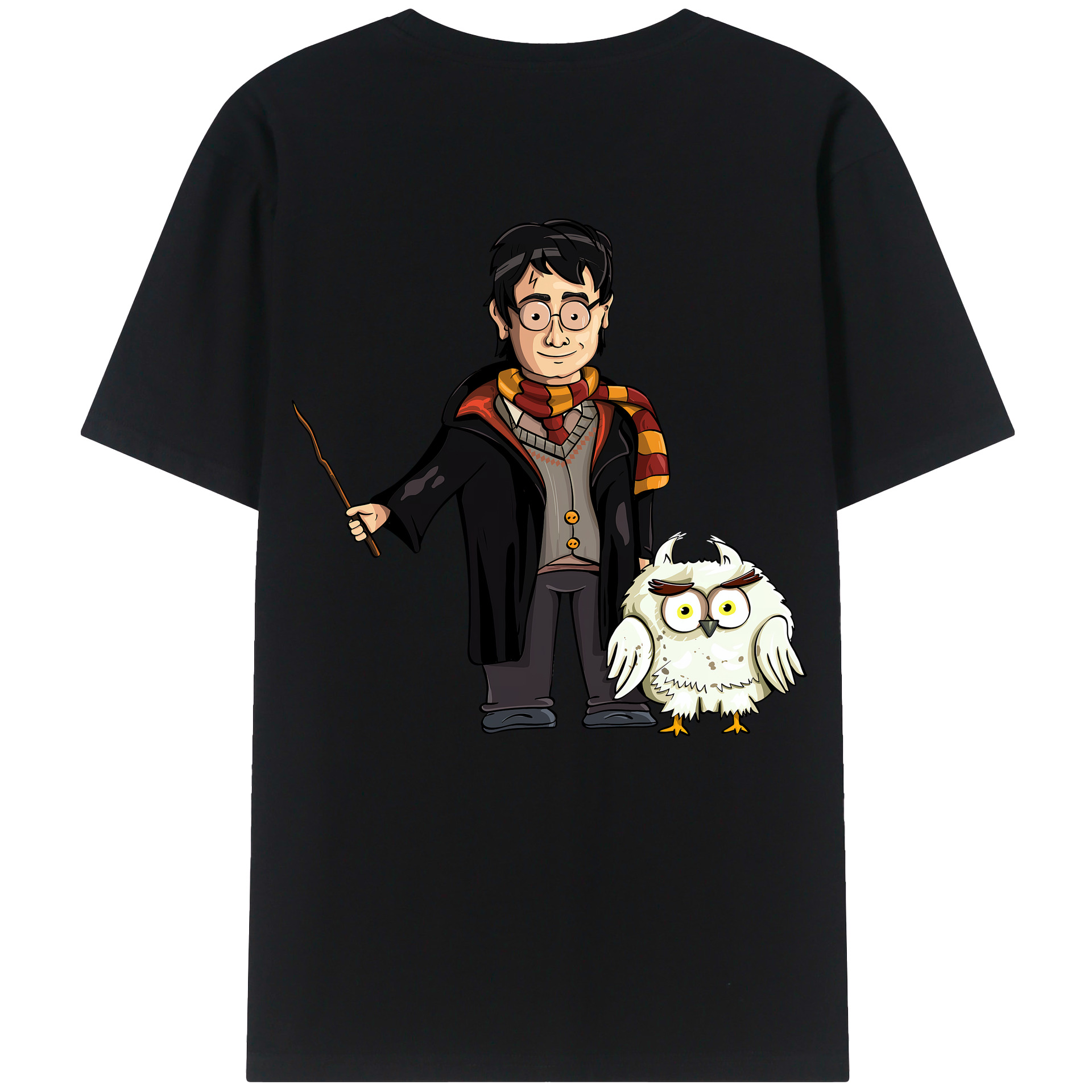 （画像用） Harry Potter ハリー・ポッターシリーズ 綿100％半袖Tシャツ（背面プリント）