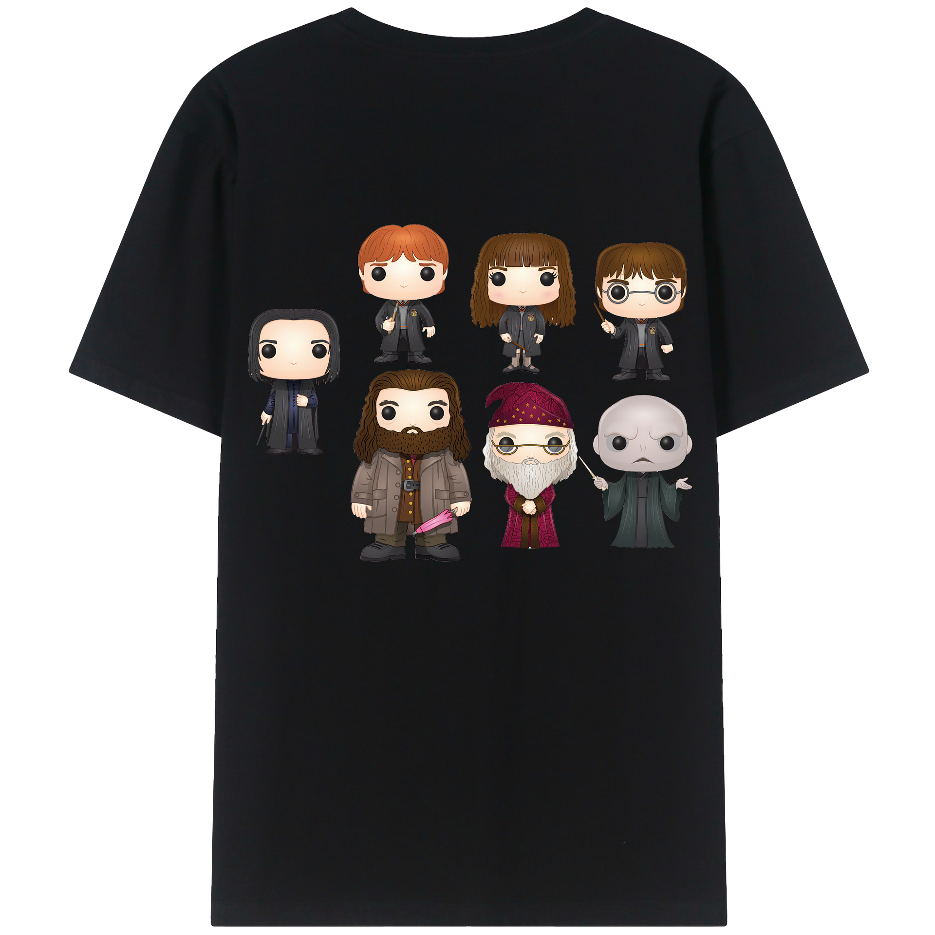 （画像用） Harry Potter ハリー・ポッターシリーズ 綿100％半袖Tシャツ（背面プリント）
