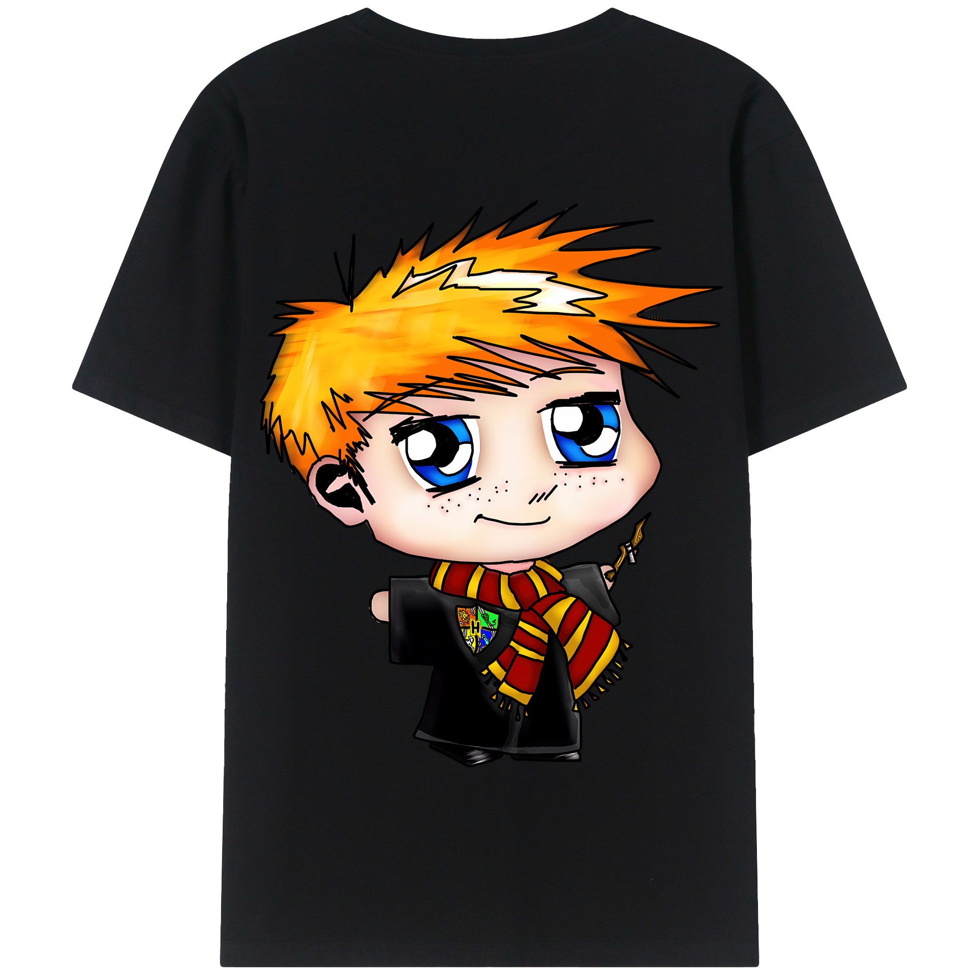 （画像用） Harry Potter ハリー・ポッターシリーズ 綿100％半袖Tシャツ（背面プリント）