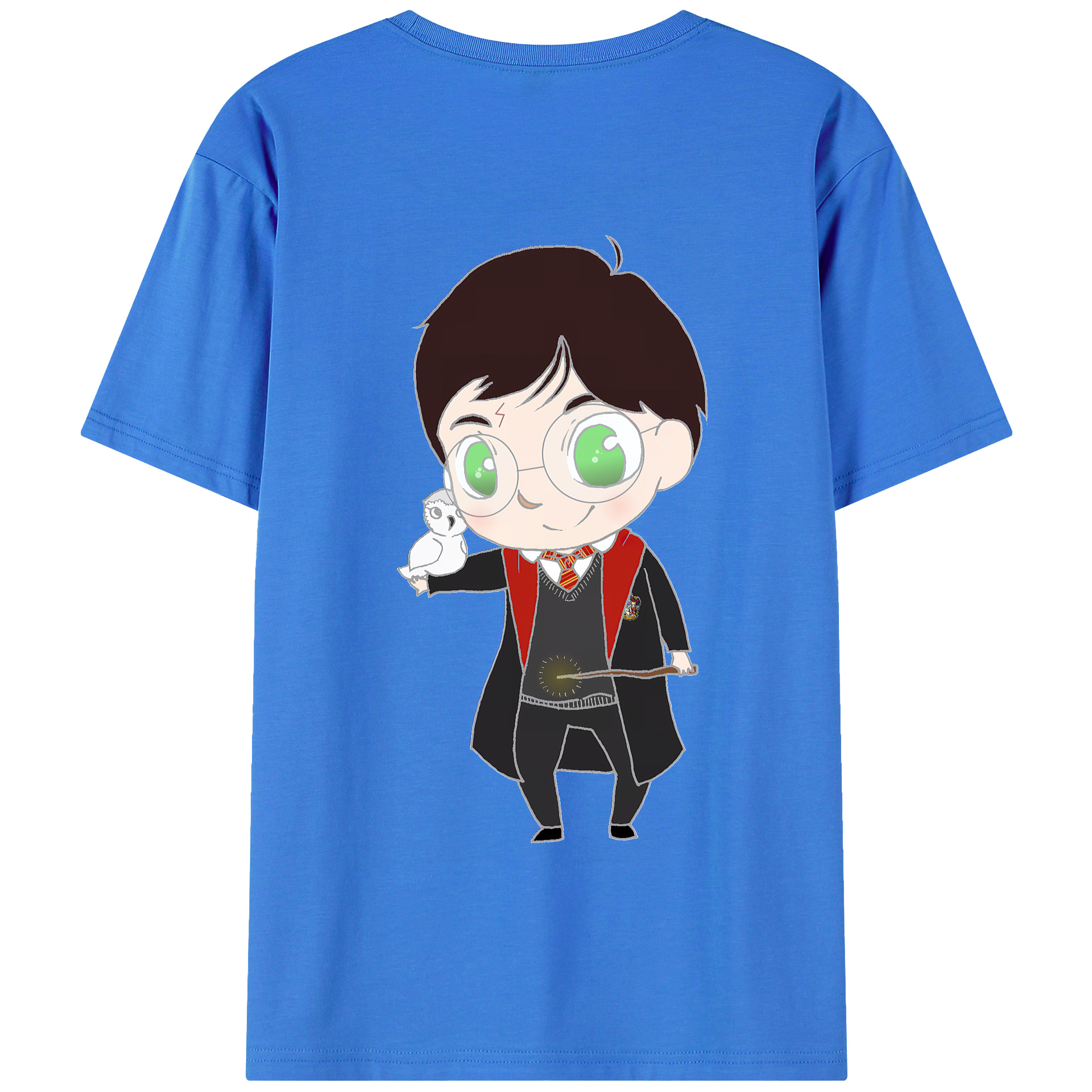 （画像用） Harry Potter ハリー・ポッターシリーズ 綿100％半袖Tシャツ（背面プリント）