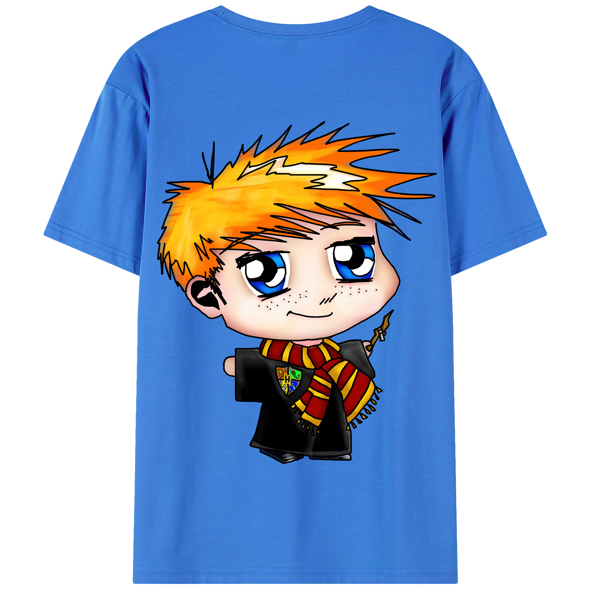 （画像用） Harry Potter ハリー・ポッターシリーズ 綿100％半袖Tシャツ（背面プリント）