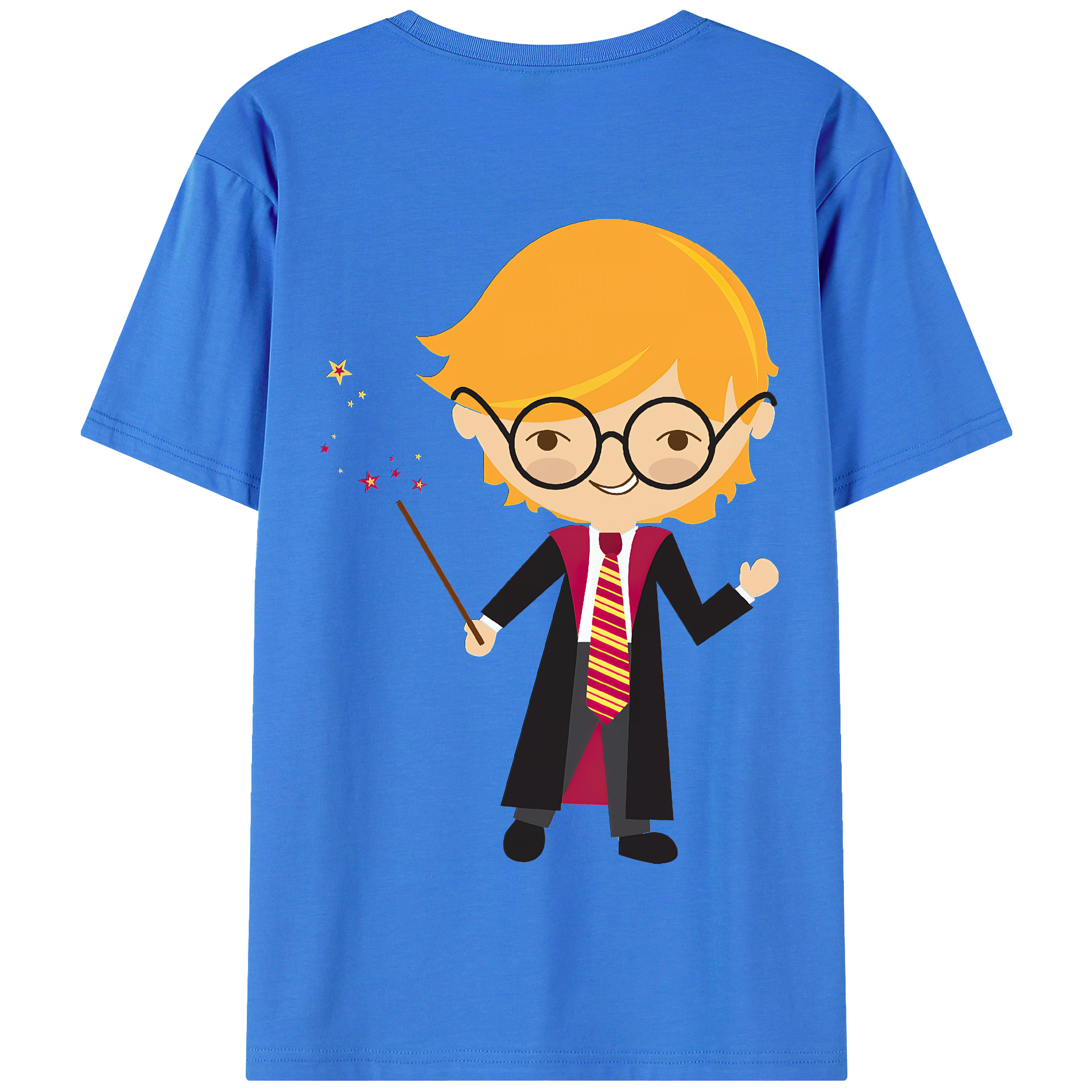 （画像用） Harry Potter ハリー・ポッターシリーズ 綿100％半袖Tシャツ（背面プリント）