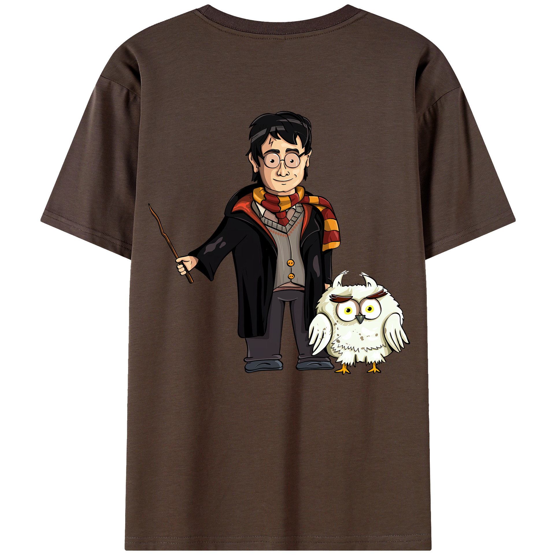 （画像用） Harry Potter ハリー・ポッターシリーズ 綿100％半袖Tシャツ（背面プリント）
