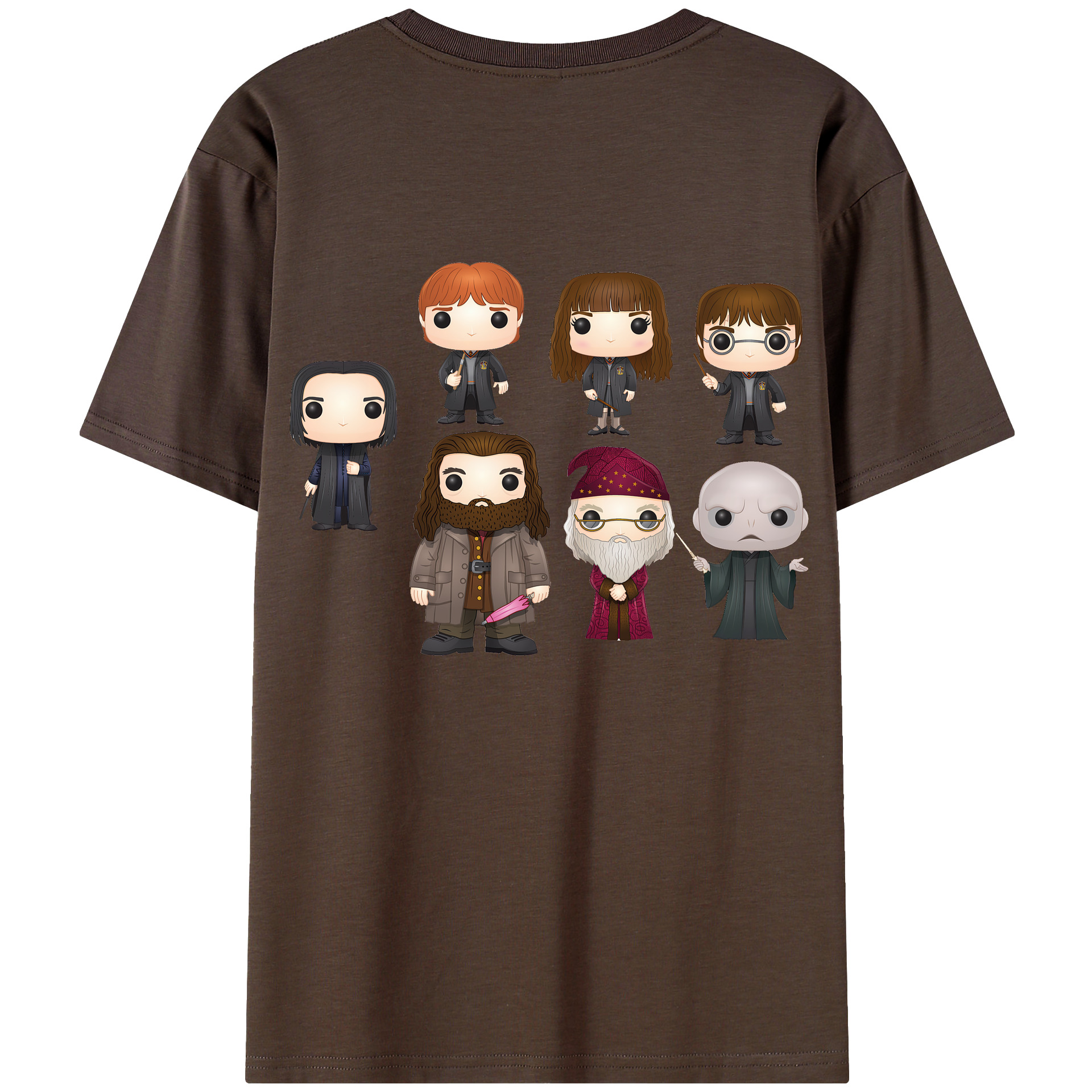 （画像用） Harry Potter ハリー・ポッターシリーズ 綿100％半袖Tシャツ（背面プリント）