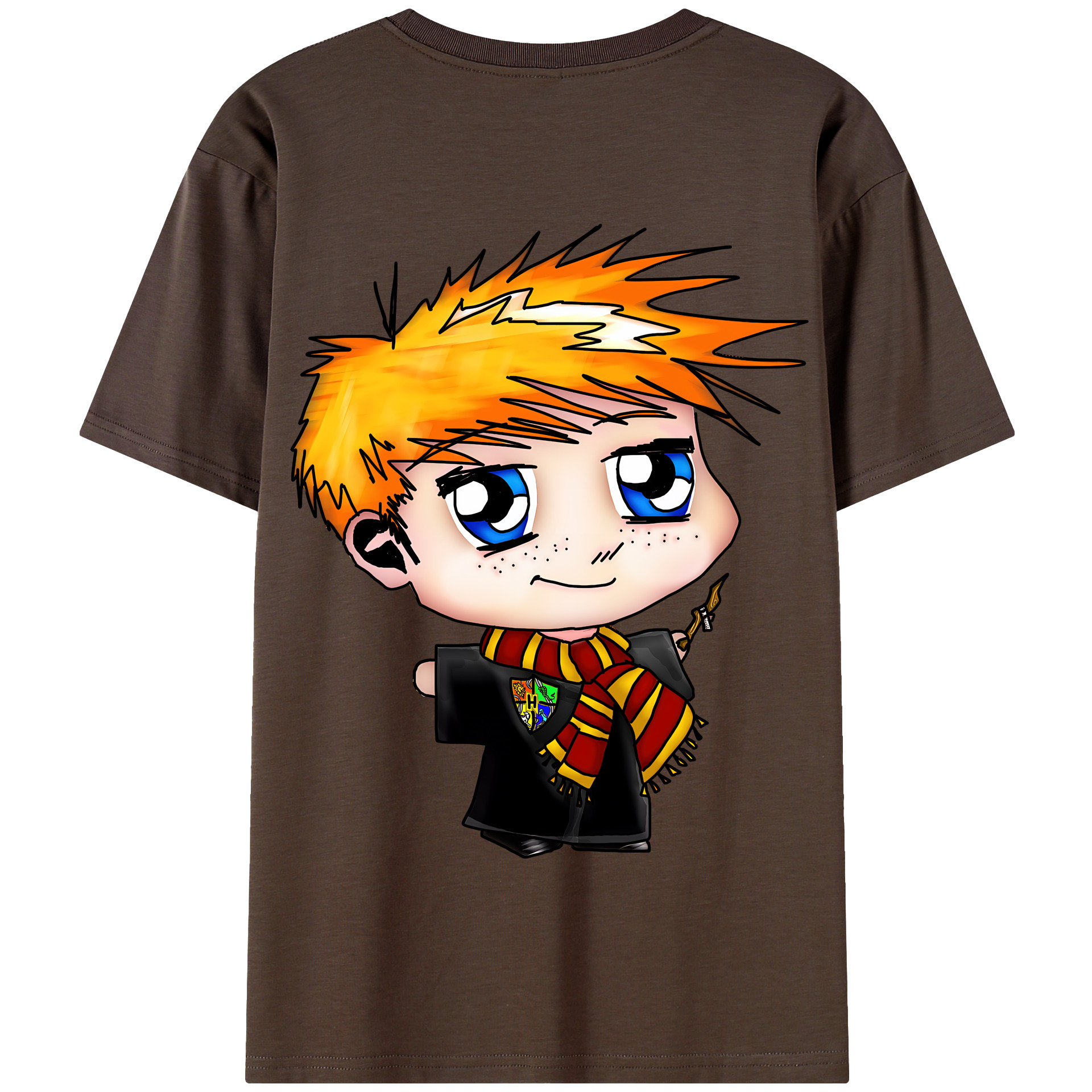 （画像用） Harry Potter ハリー・ポッターシリーズ 綿100％半袖Tシャツ（背面プリント）