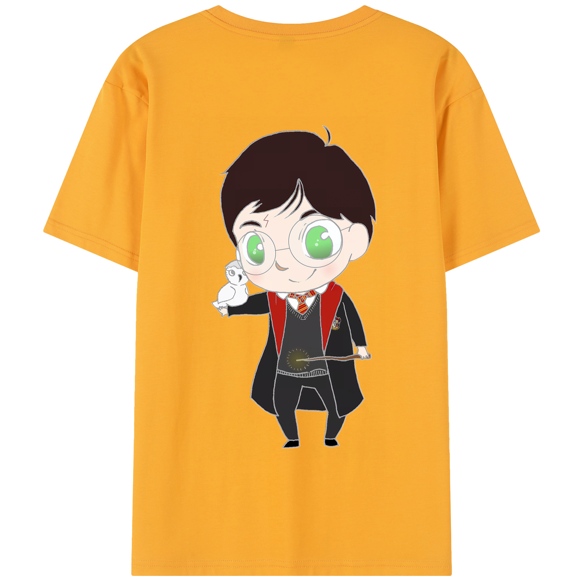 （画像用） Harry Potter ハリー・ポッターシリーズ 綿100％半袖Tシャツ（背面プリント）