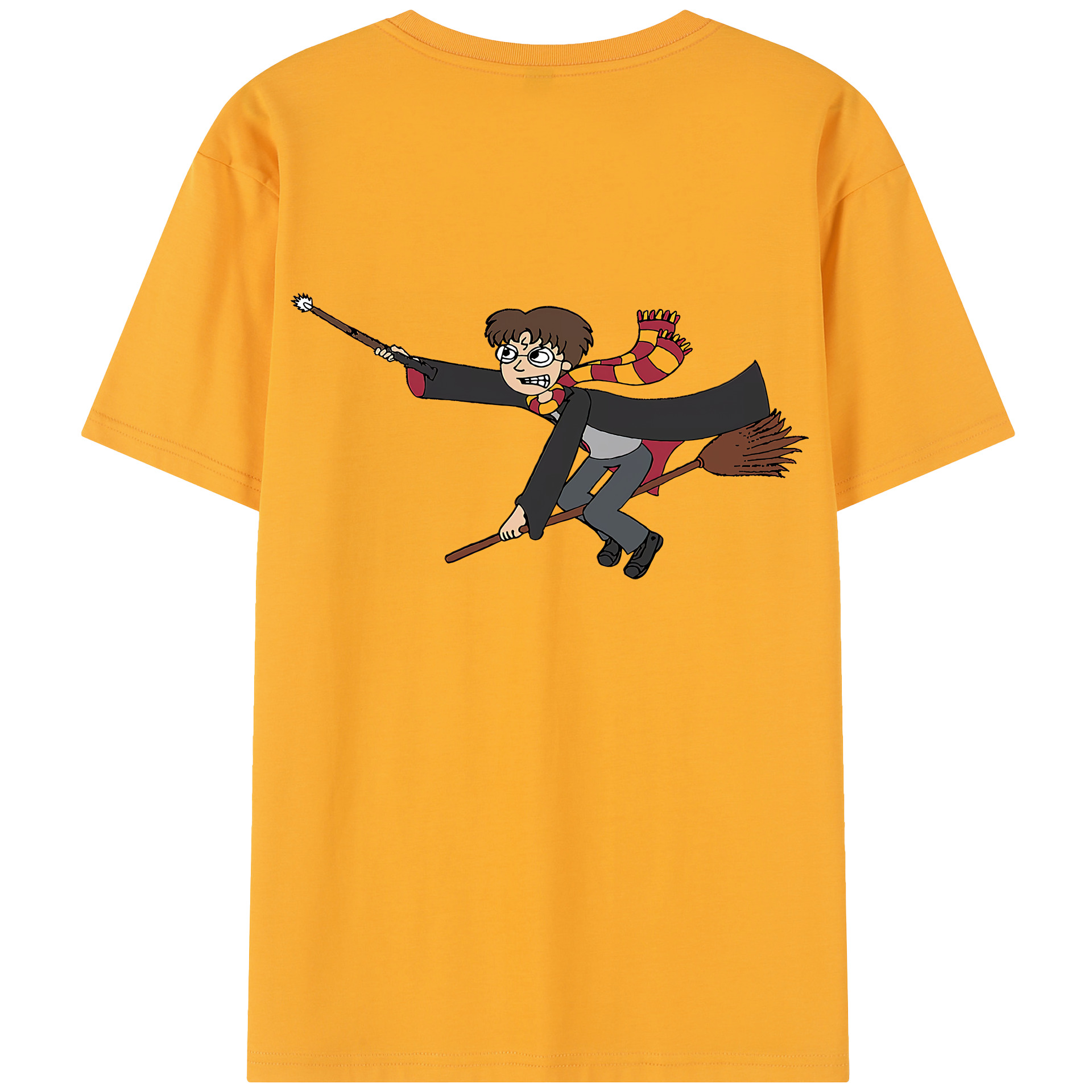 （画像用） Harry Potter ハリー・ポッターシリーズ 綿100％半袖Tシャツ（背面プリント）