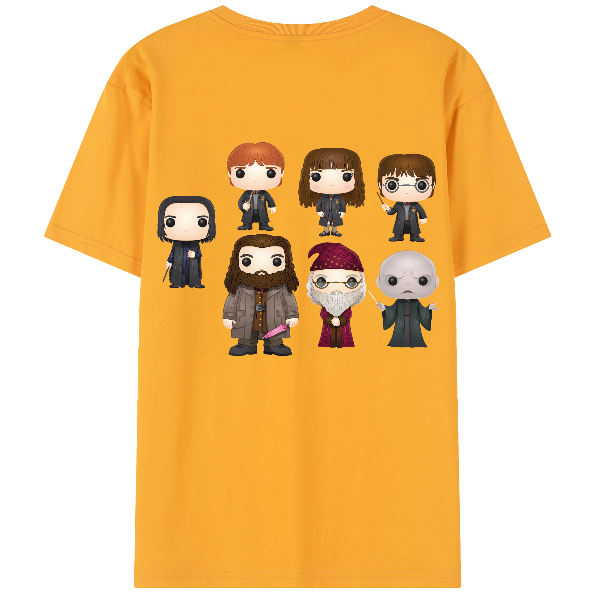 （画像用） Harry Potter ハリー・ポッターシリーズ 綿100％半袖Tシャツ（背面プリント）
