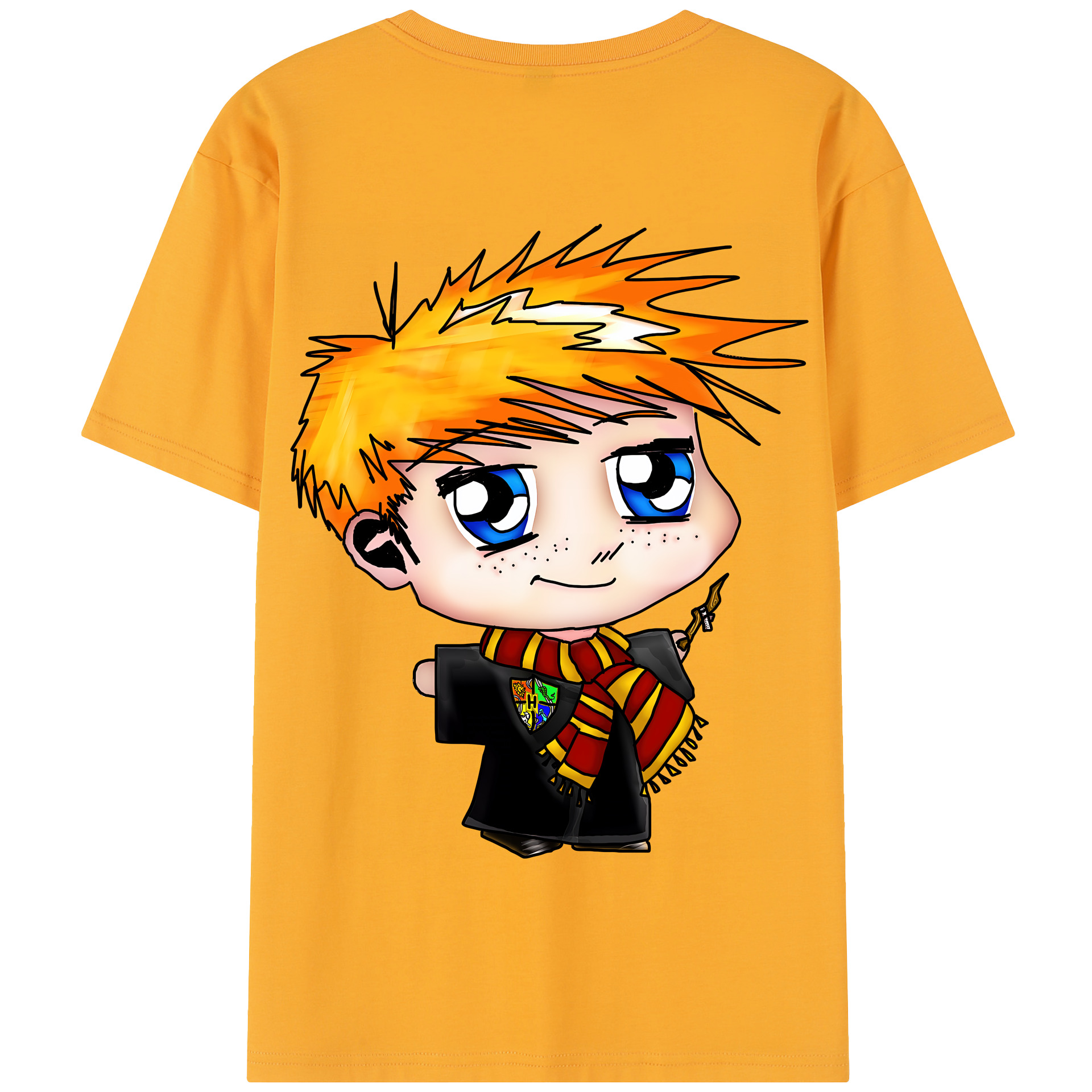 （画像用） Harry Potter ハリー・ポッターシリーズ 綿100％半袖Tシャツ（背面プリント）