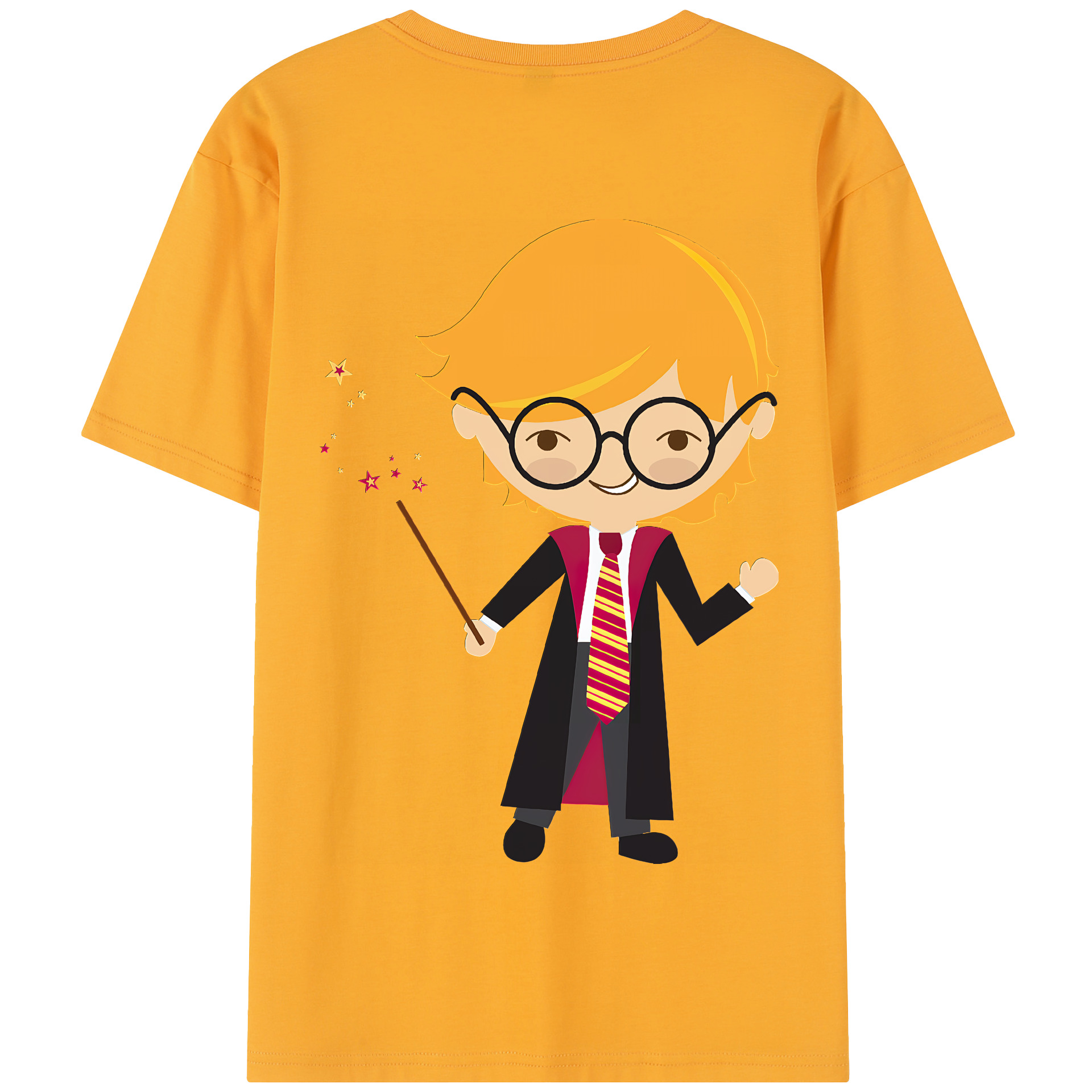 （画像用） Harry Potter ハリー・ポッターシリーズ 綿100％半袖Tシャツ（背面プリント）