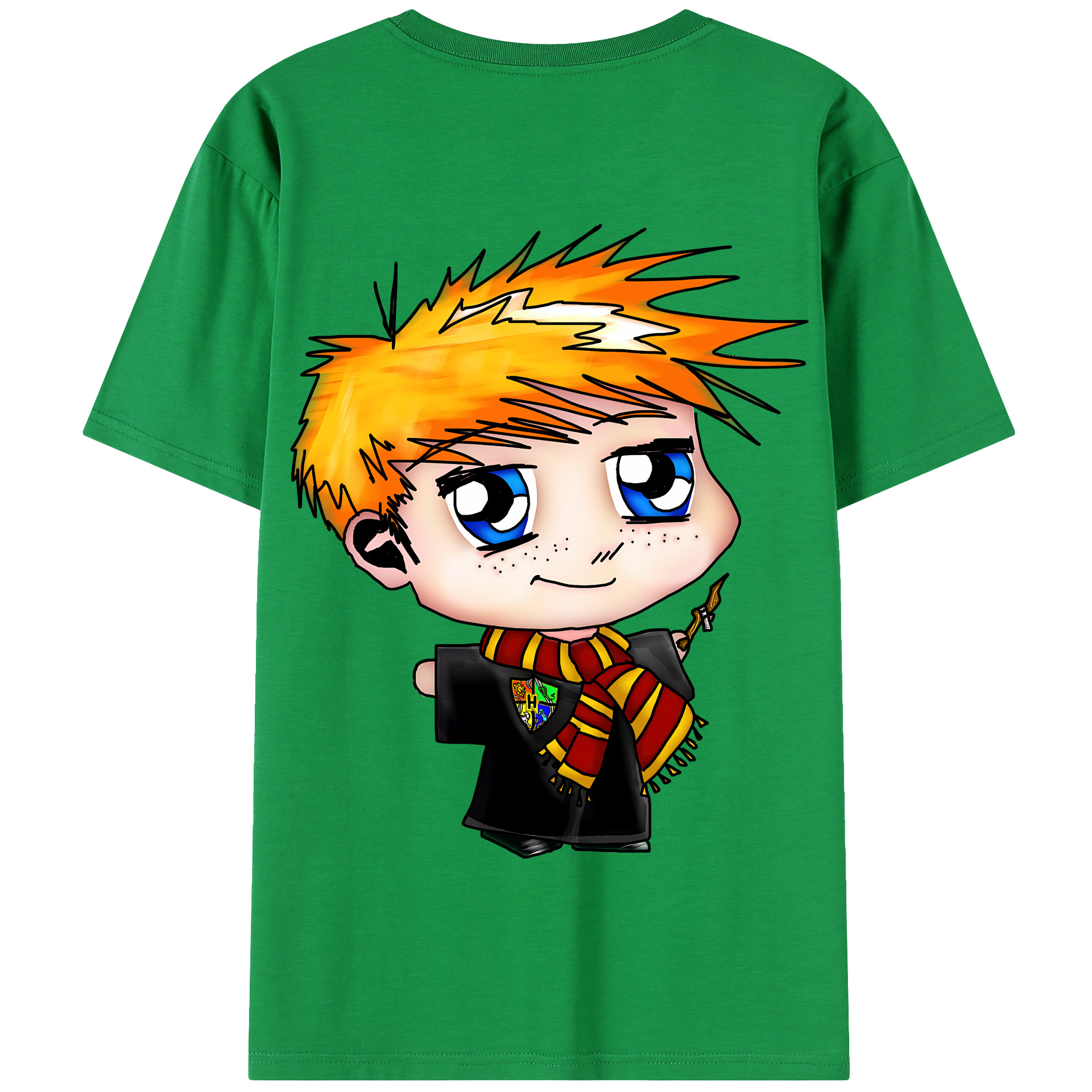 （画像用） Harry Potter ハリー・ポッターシリーズ 綿100％半袖Tシャツ（背面プリント）
