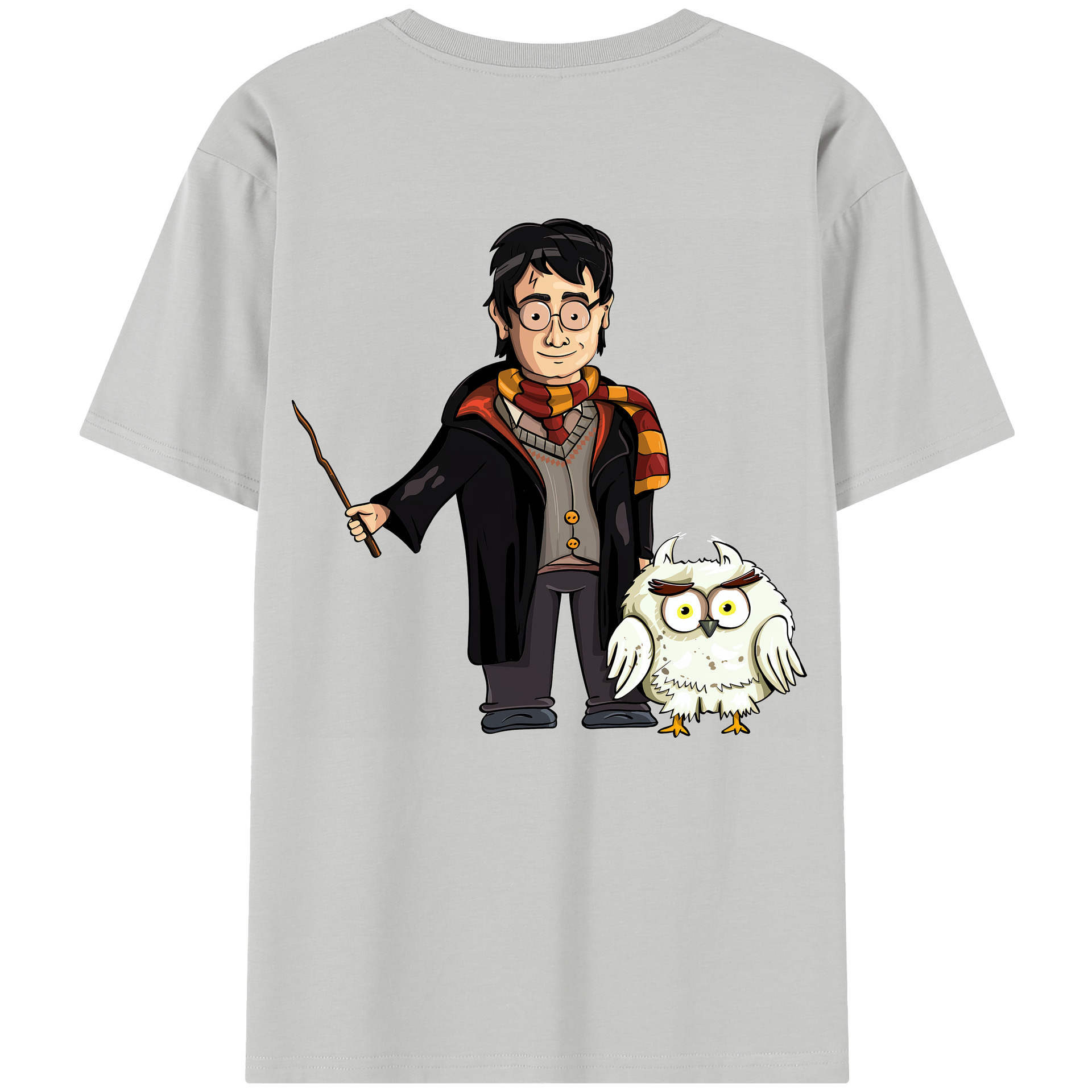 （画像用） Harry Potter ハリー・ポッターシリーズ 綿100％半袖Tシャツ（背面プリント）