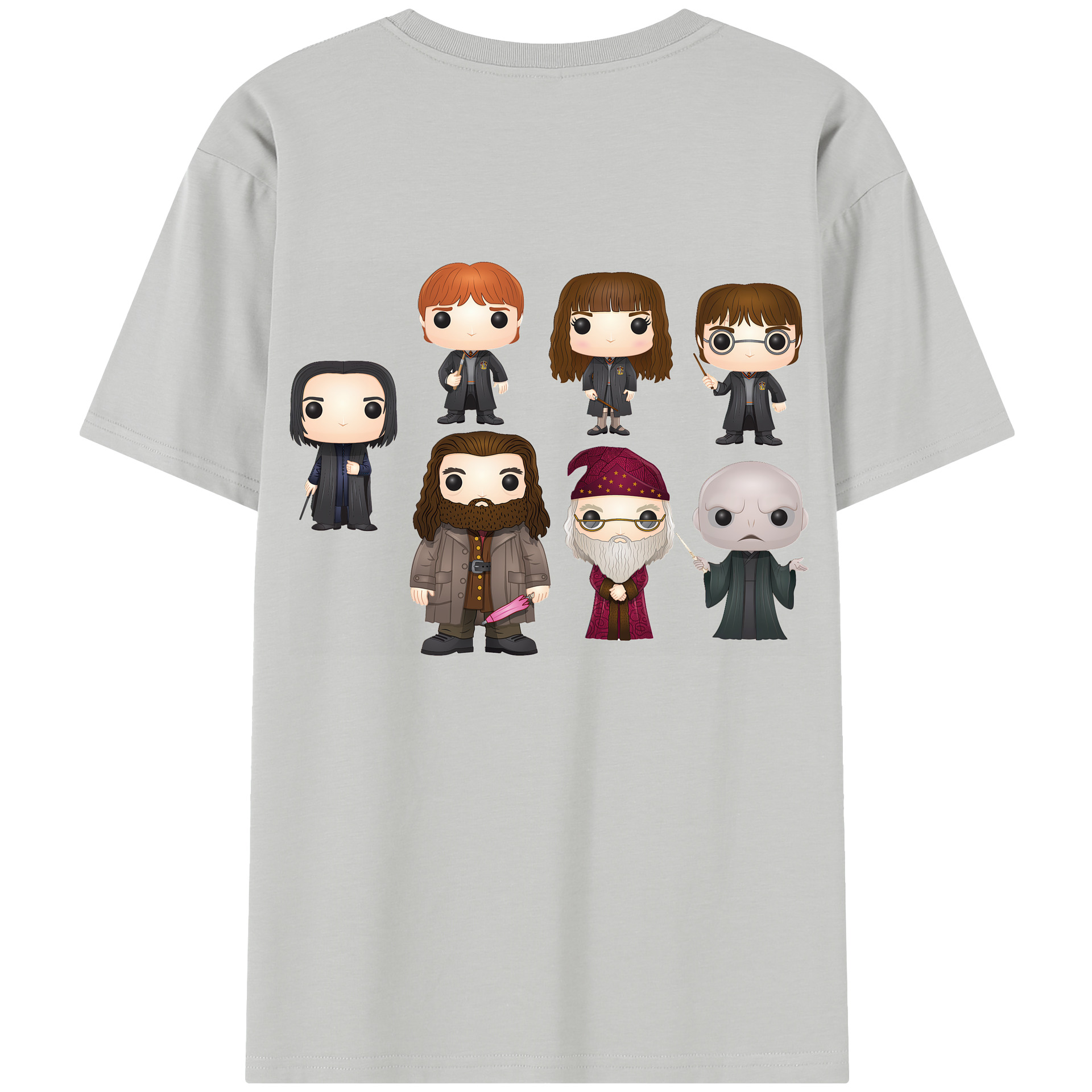 （画像用） Harry Potter ハリー・ポッターシリーズ 綿100％半袖Tシャツ（背面プリント）
